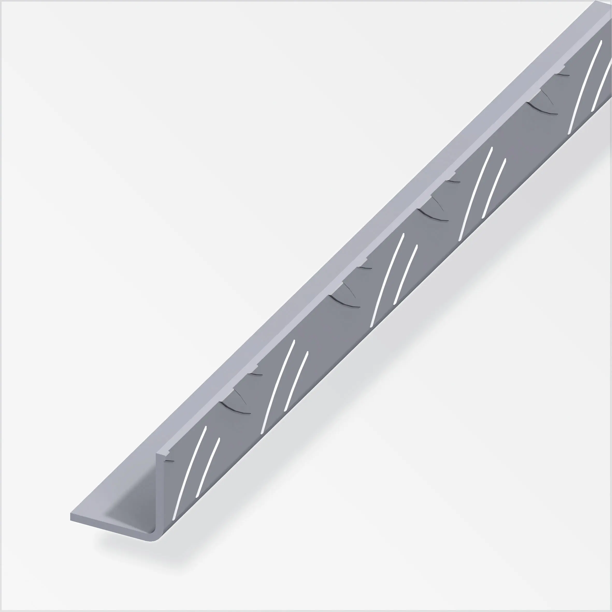 alfer Winkel 2.5 m, 35.5 x 35.5 mm Aluminium roh blank
