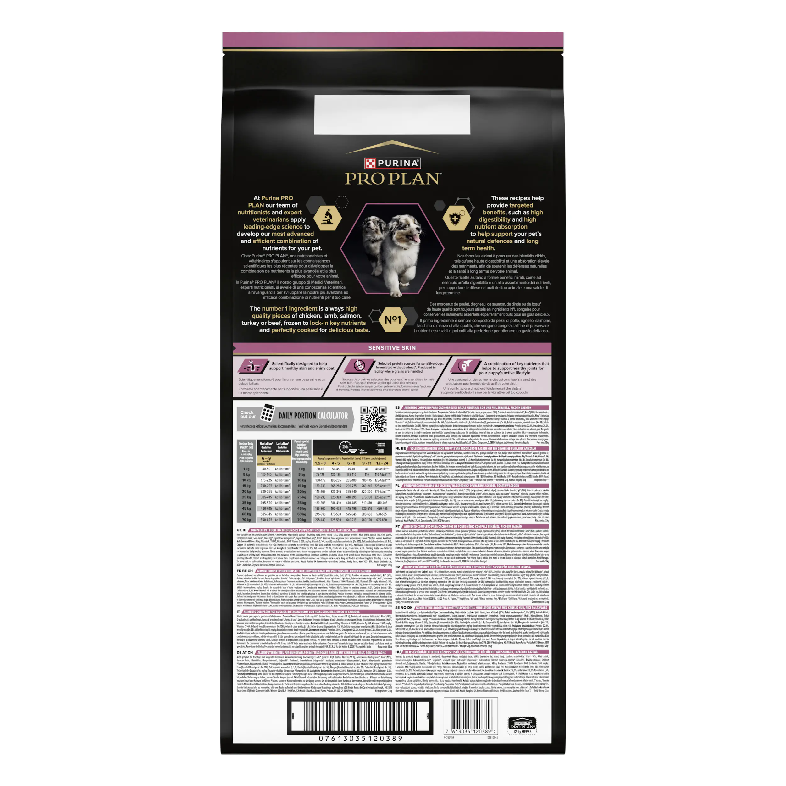 Purina Pro Hundetrockenfutter Junior Medium 12 kg Lachs & Reis