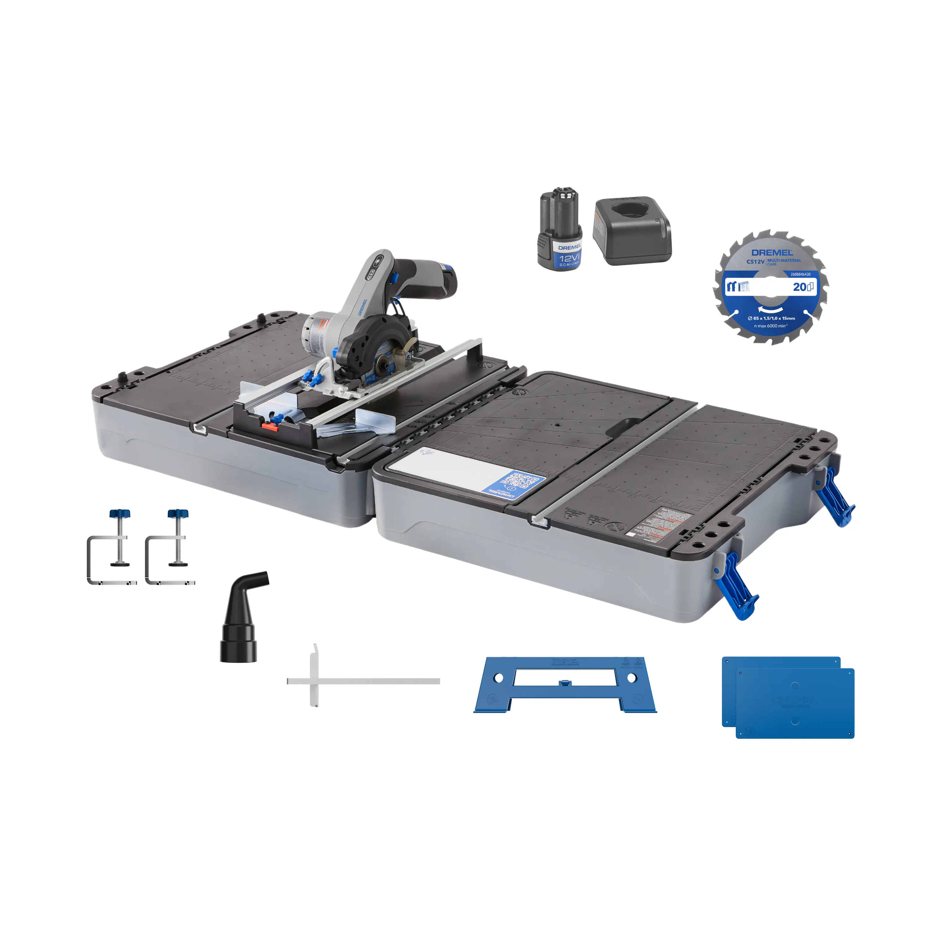 Dremel Blueprint Mobile Sägestation CS12V-S1C Kreissäge + Sägetisch-Koffer