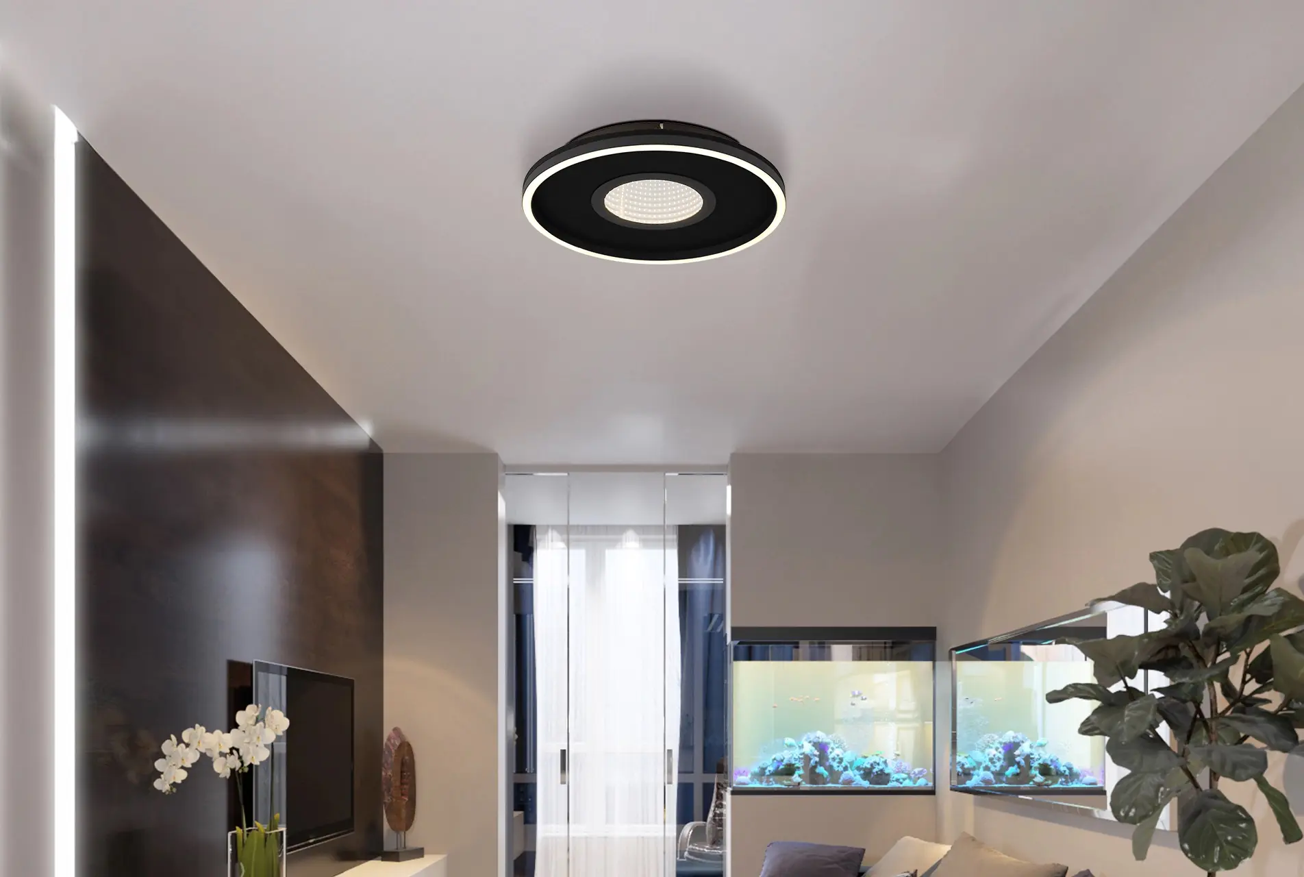 Globo LED Deckenleuchte Emory 39,7x6,3 cm warmweiß