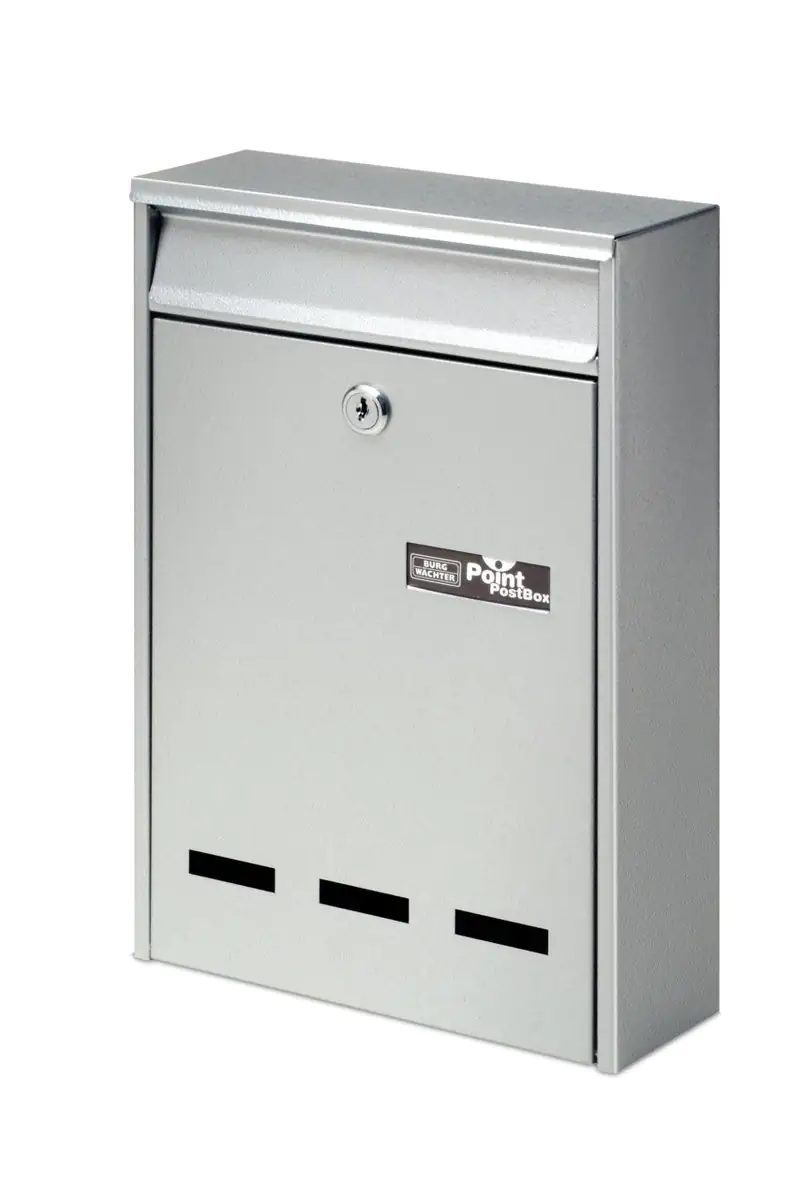 Burg Wächter Briefkasten Pocket silber 31.5 x 21.5 x 75 cm