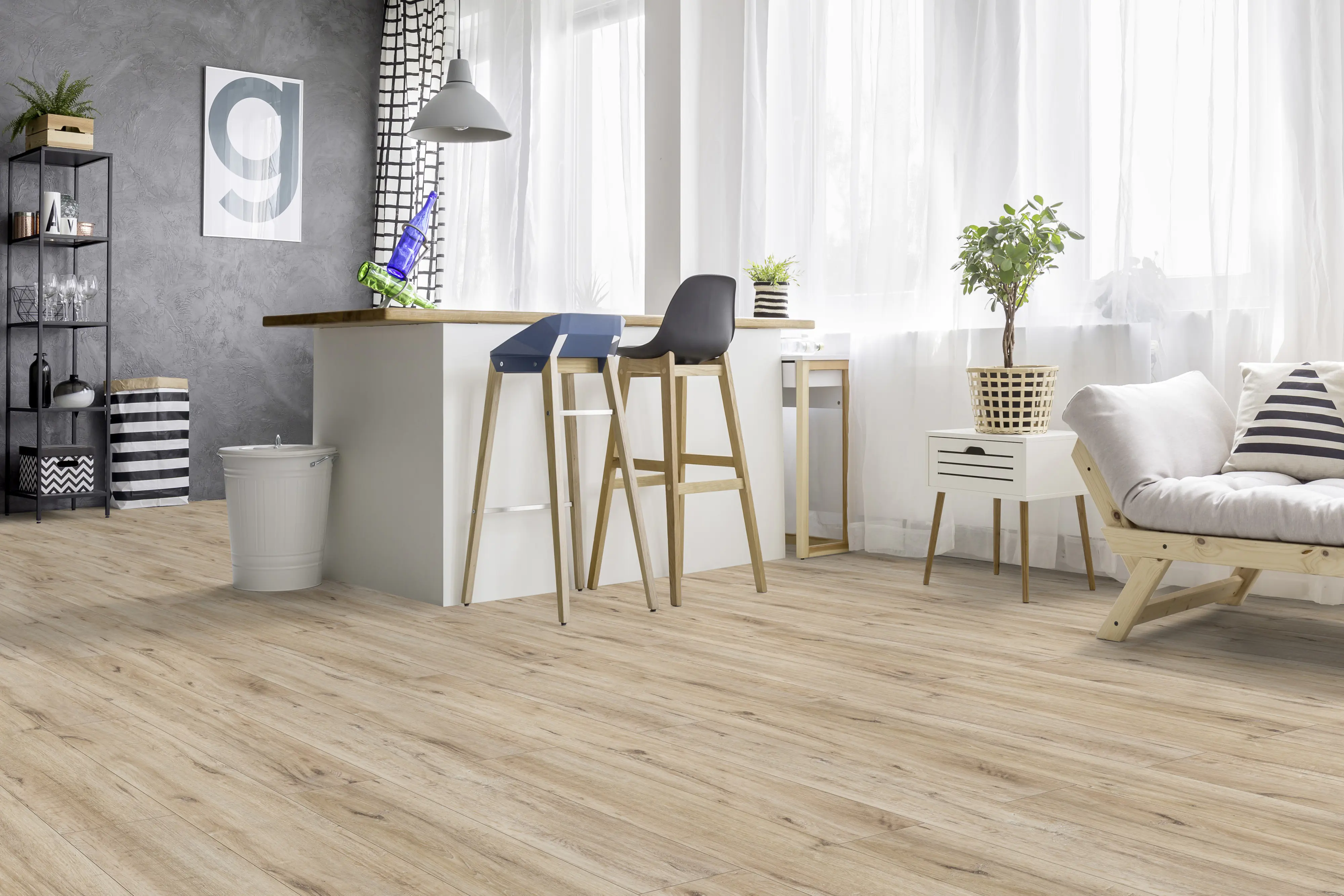 Classen Laminat Edition 7 128,6 x 19,4 cm 7 mm Eiche Amundsen natur