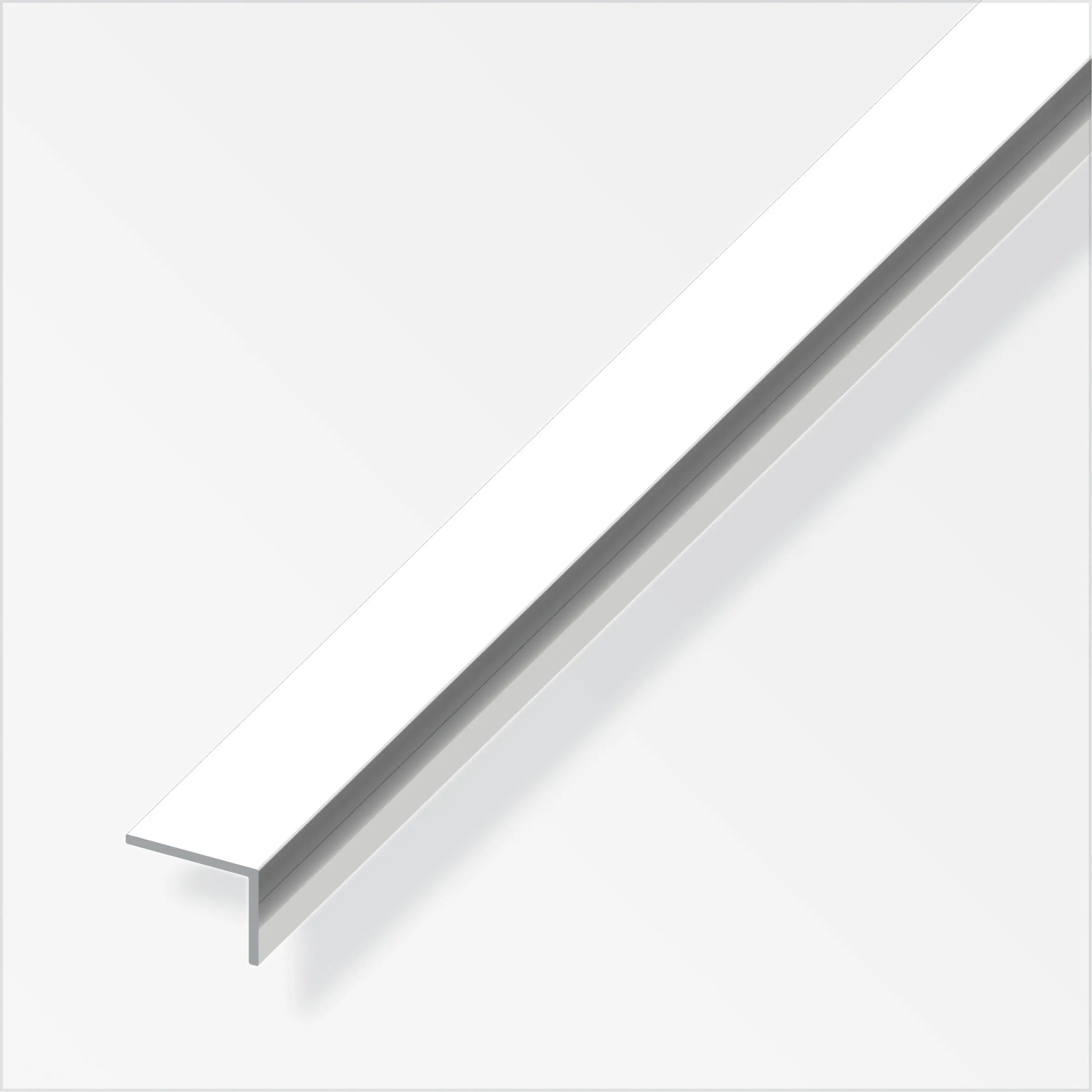 alfer Winkel 2.5 m, 20 x 10 mm Aluminium eloxiert poliert Chromoptik