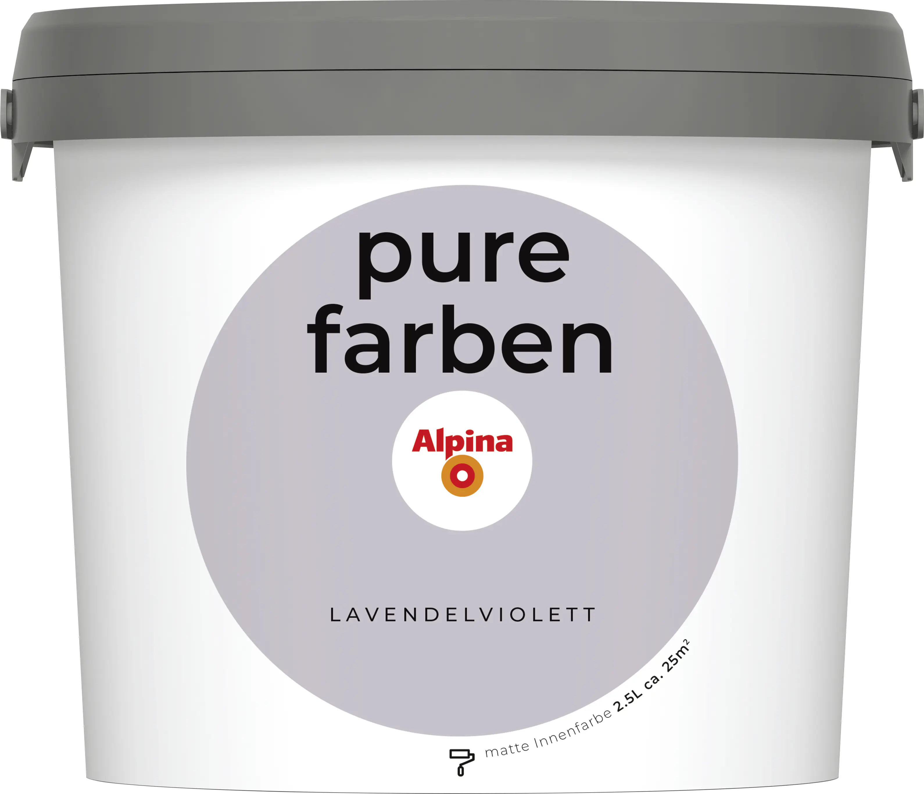 Alpina Pure Farben Wandfarbe lavendelviolett 2,5 L