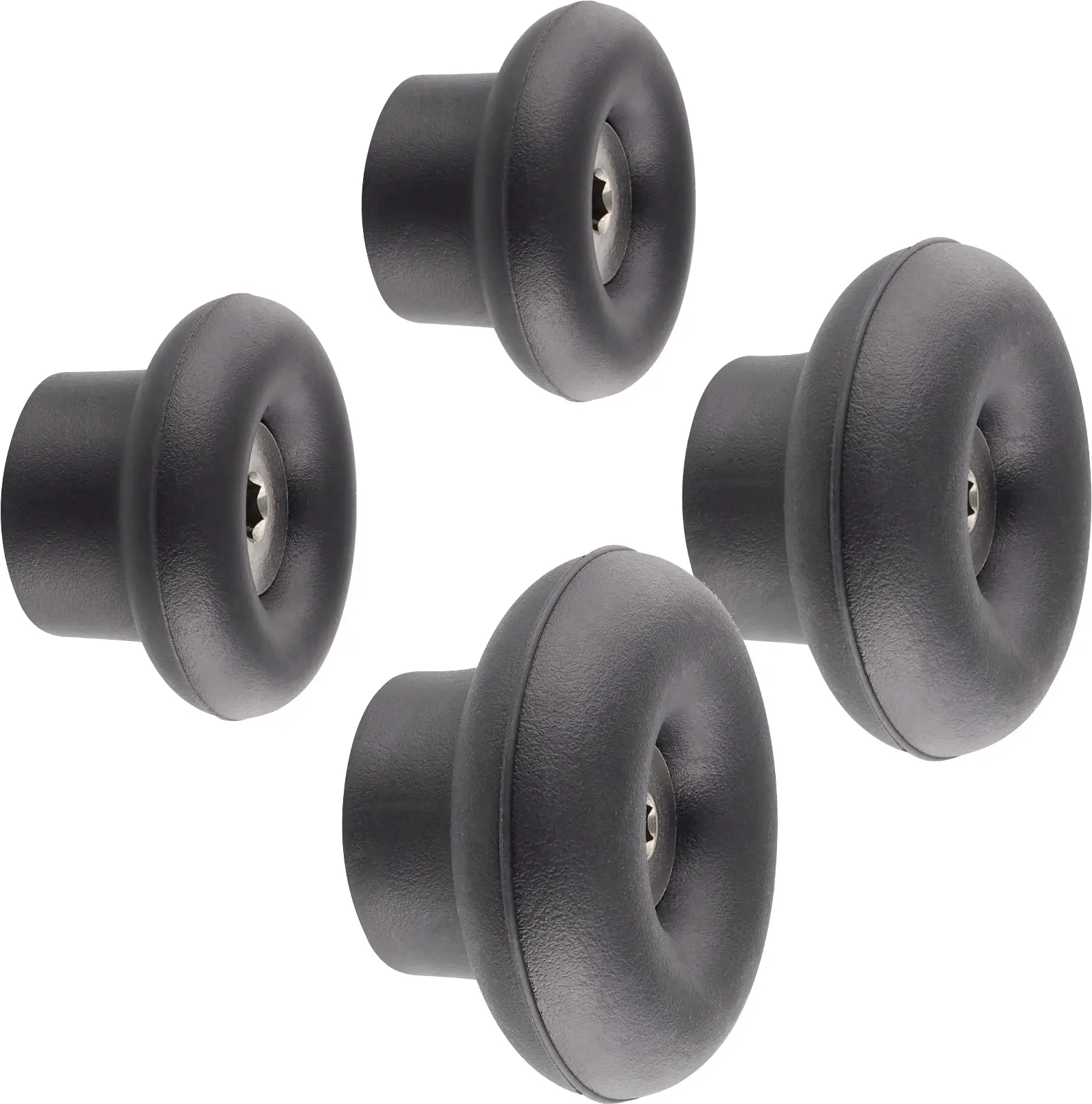 Wagner Wandhaken-Set hooks4home Dot Tragkraft bis 2 kg Kunststoff schwarz 4 Stück