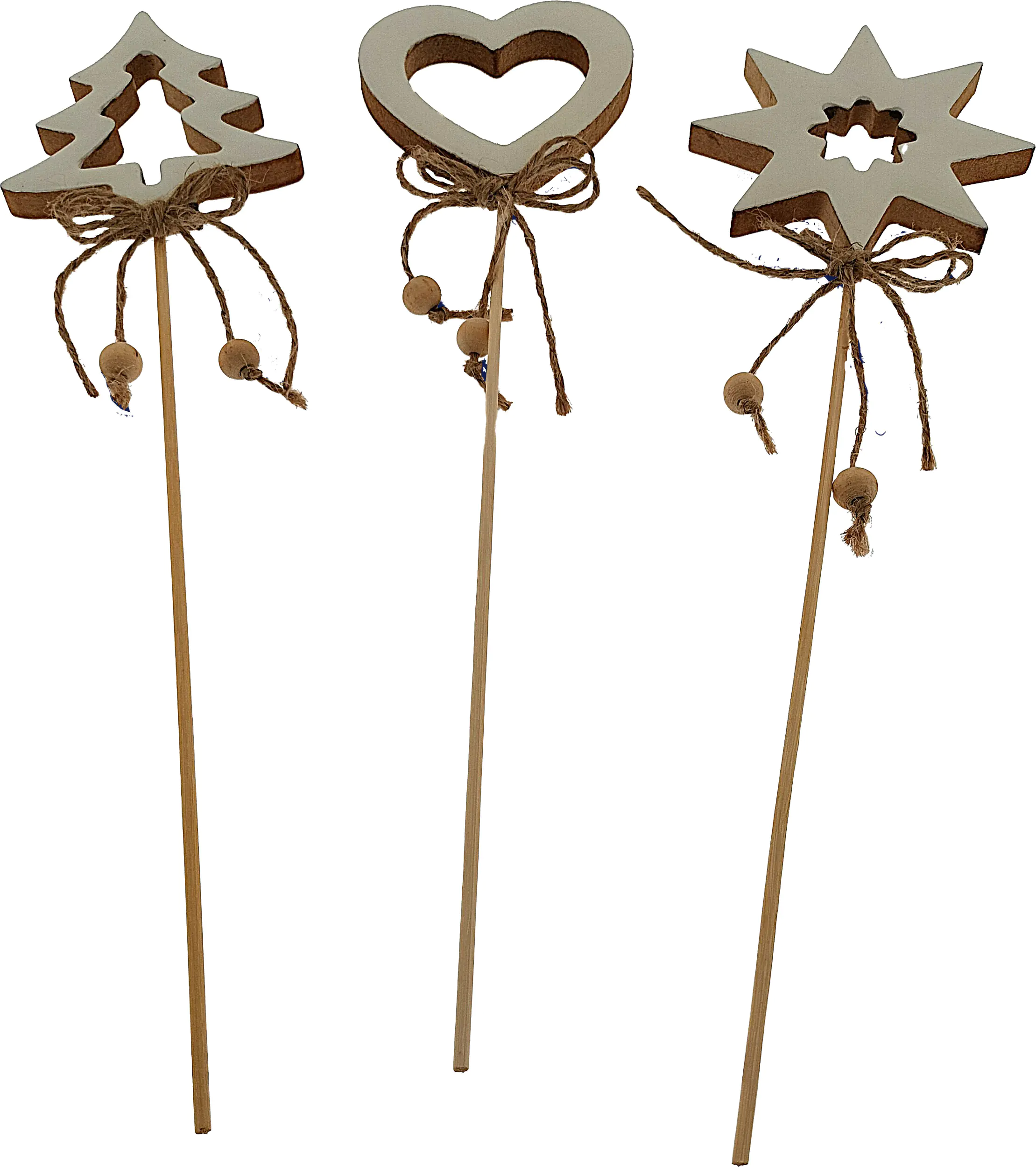 TrendLine Baum, Stern, Herz am Stab 30 cm Höhe