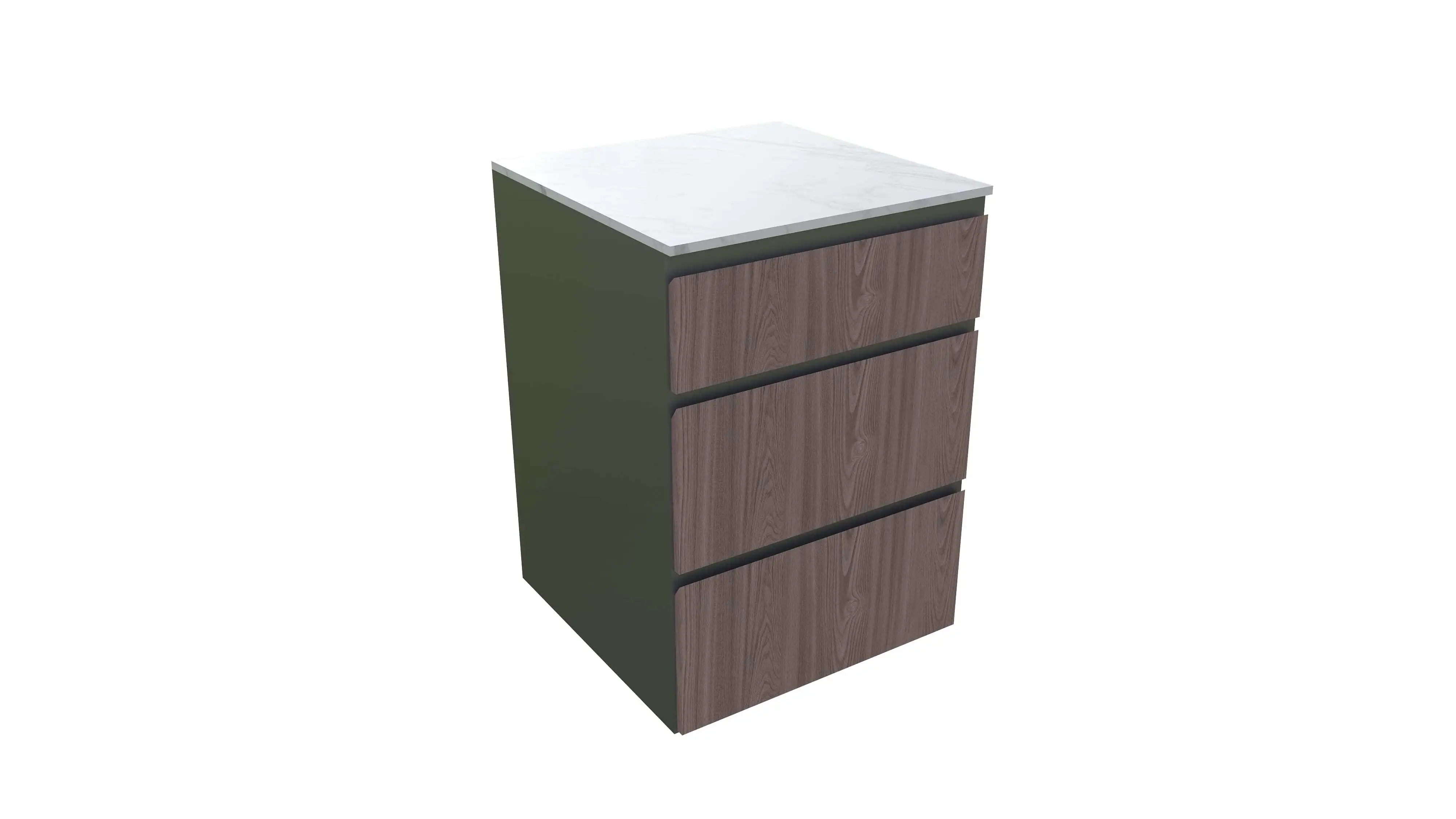 Bellano Living Element für Outdoorküchen inkl. 3 Schubladen walnuss
