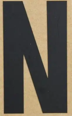 Conacord Klebebuchstabe "N" 65 x 100 mm