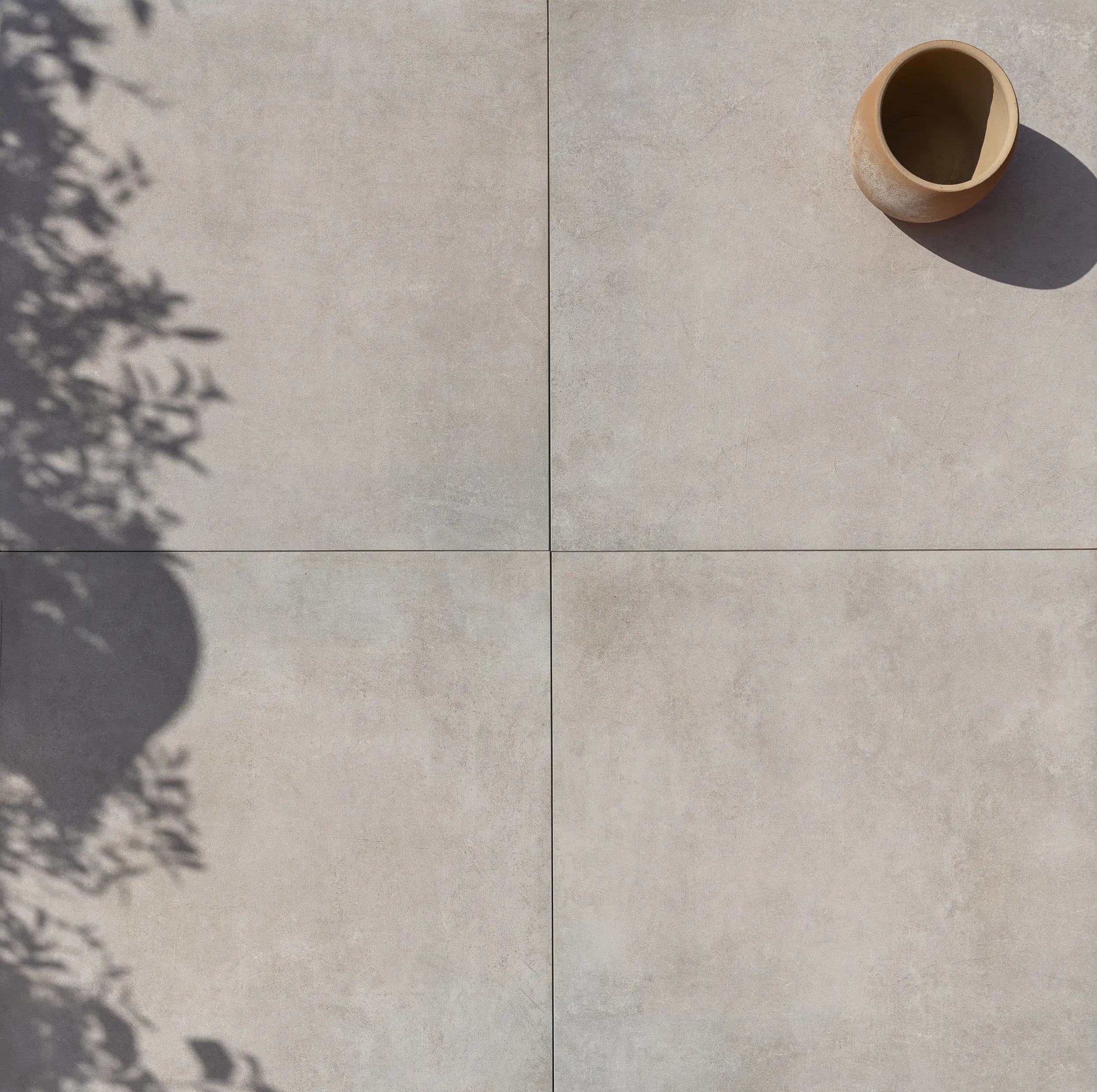 Terrassenplatte Feinsteinzeug Miami 60 x 60 x 3 cm grau-beige