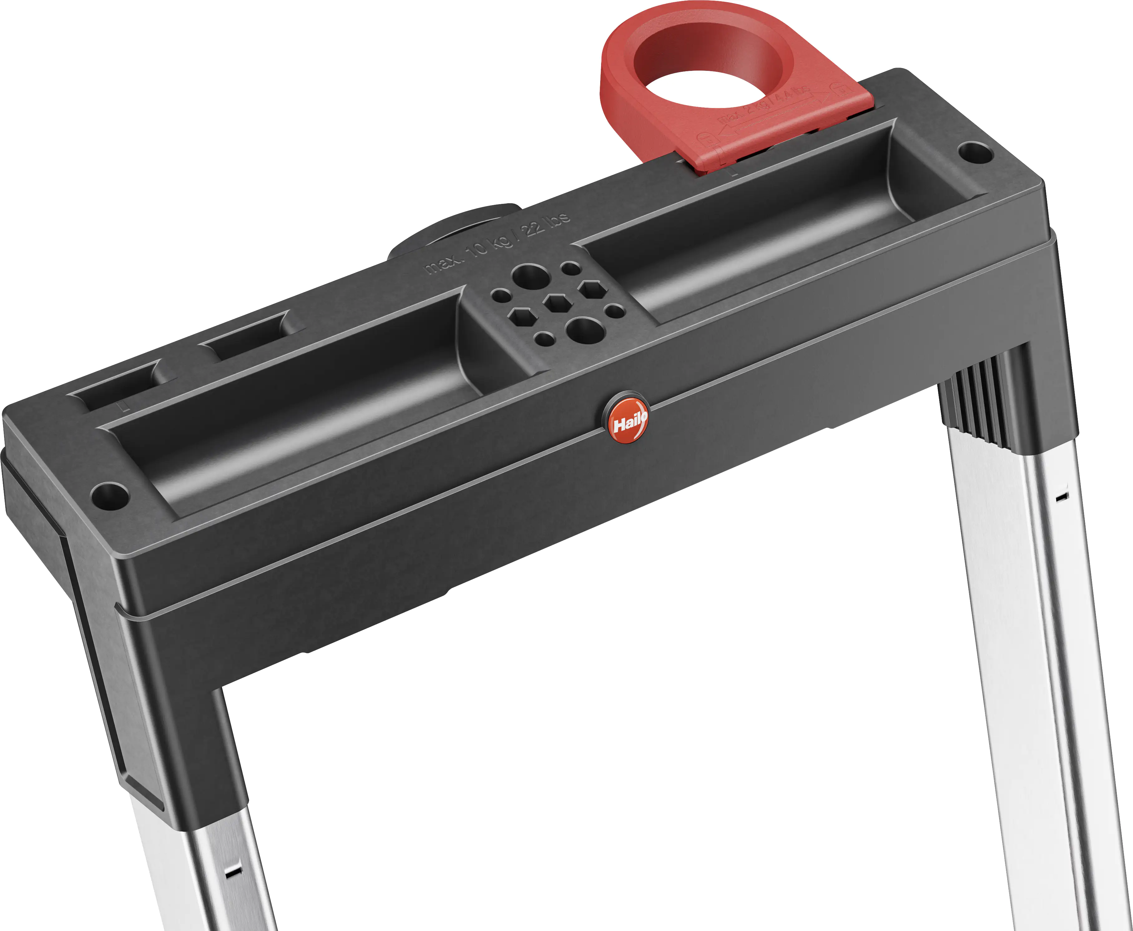 Hailo Aluminium-Sicherheits-Stehleiter L75 ComfortLine 3,28 m