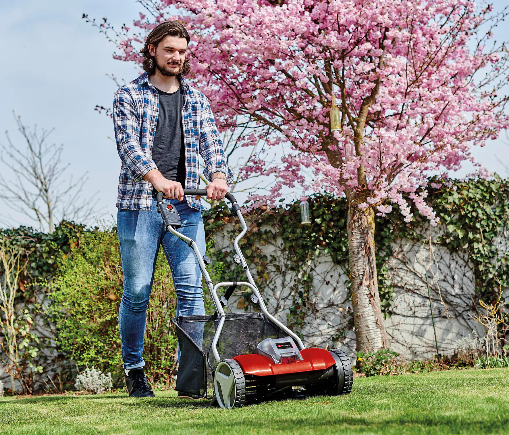 Einhell Akku Spindelmäher GE-HM 18/38 Li-solo 38 cm Schnittbreite