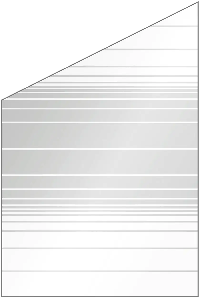 Ambiente Glaszaun Dekor 83 schräg 120 x 120/180 cm gehärtetes 8 mm Glas