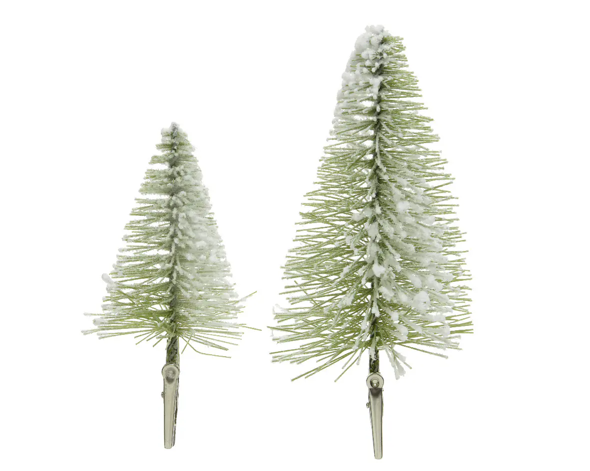 Kaemingk Bürsten Minibaum am Klipp grün 27 cm