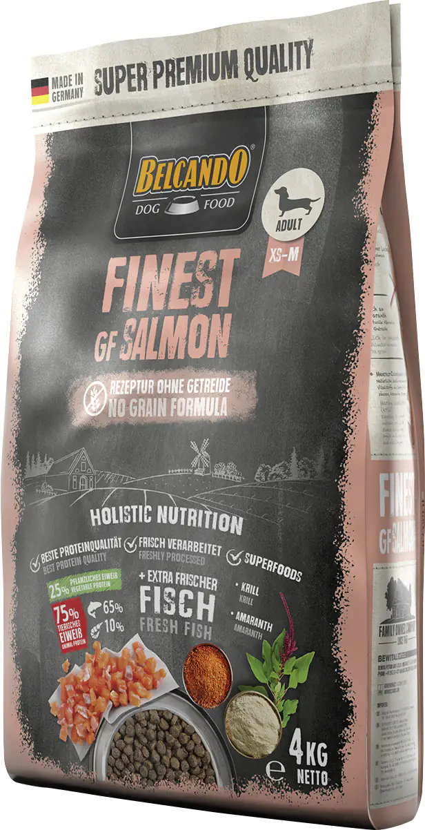 Belcando Finest GF Hundetrockenfutter Adult Medium 4 kg Lachs 