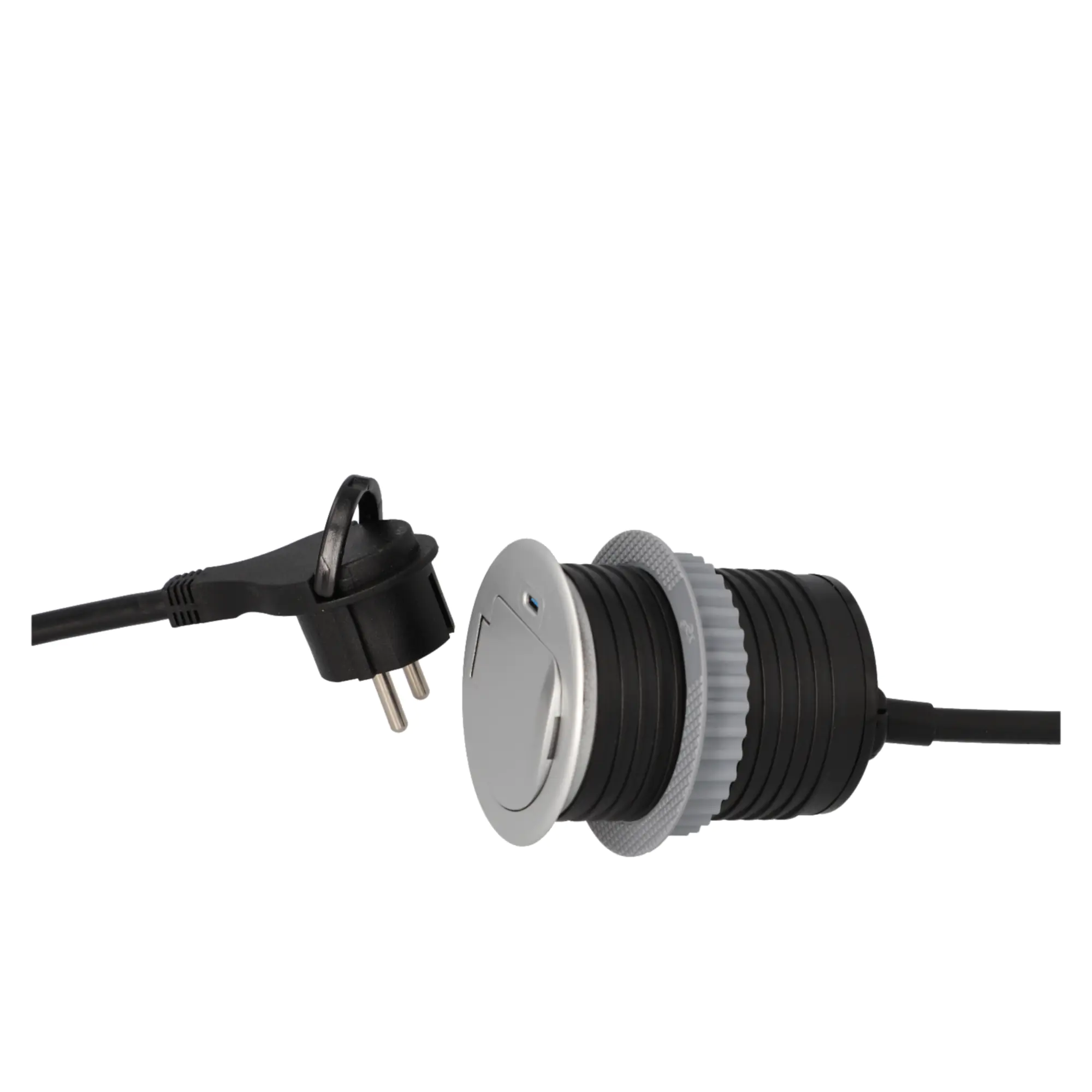 UniTEC Einbausteckdose Tischsteckdose mit USB C 1,5 m