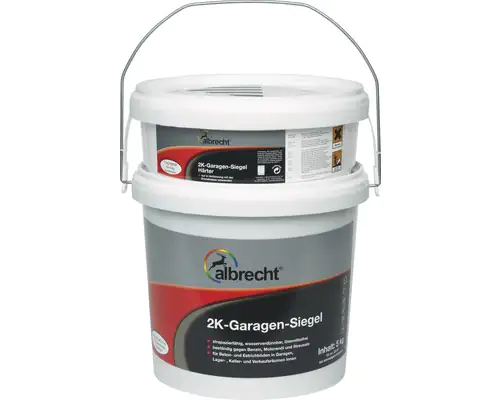 Albrecht 2K-Garagen-Siegel 5 kg RAL 7030 steingrau (Epoxidharz)