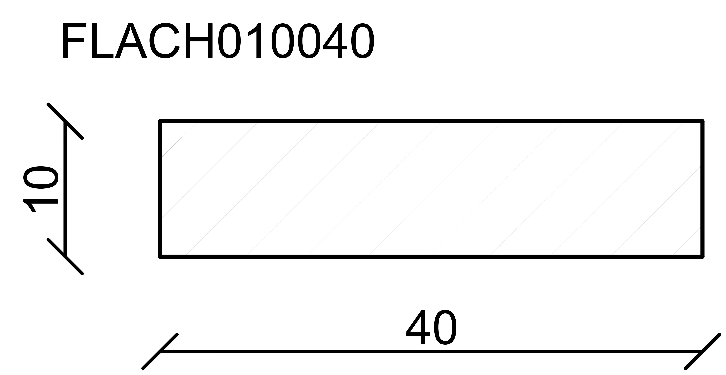 FN Neuhofer Flachleiste 95 cm 40 x 10 mm Buche