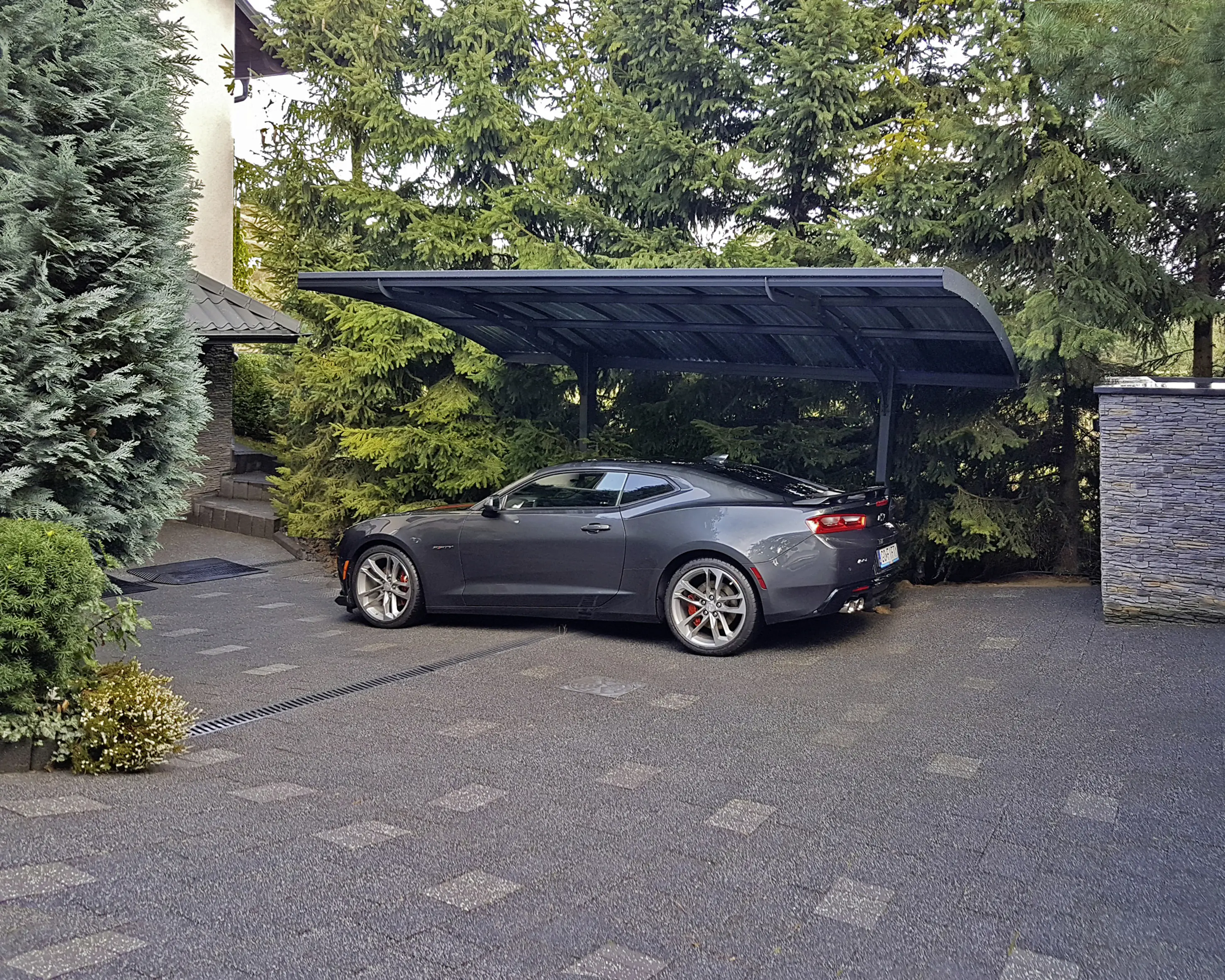 Canopia Carport Arizona Wave 5000 Grau Alu 495 x 289 cm