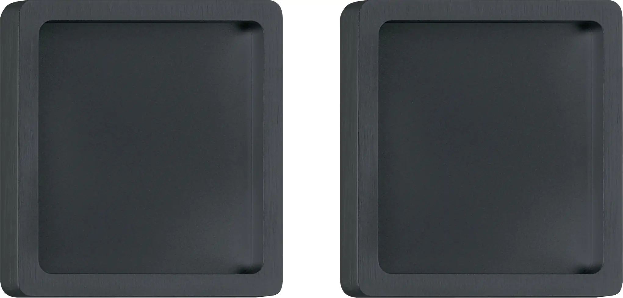 Ambiente Schienen-Set Aluminium matt schwarz für Glas-Schiebetür