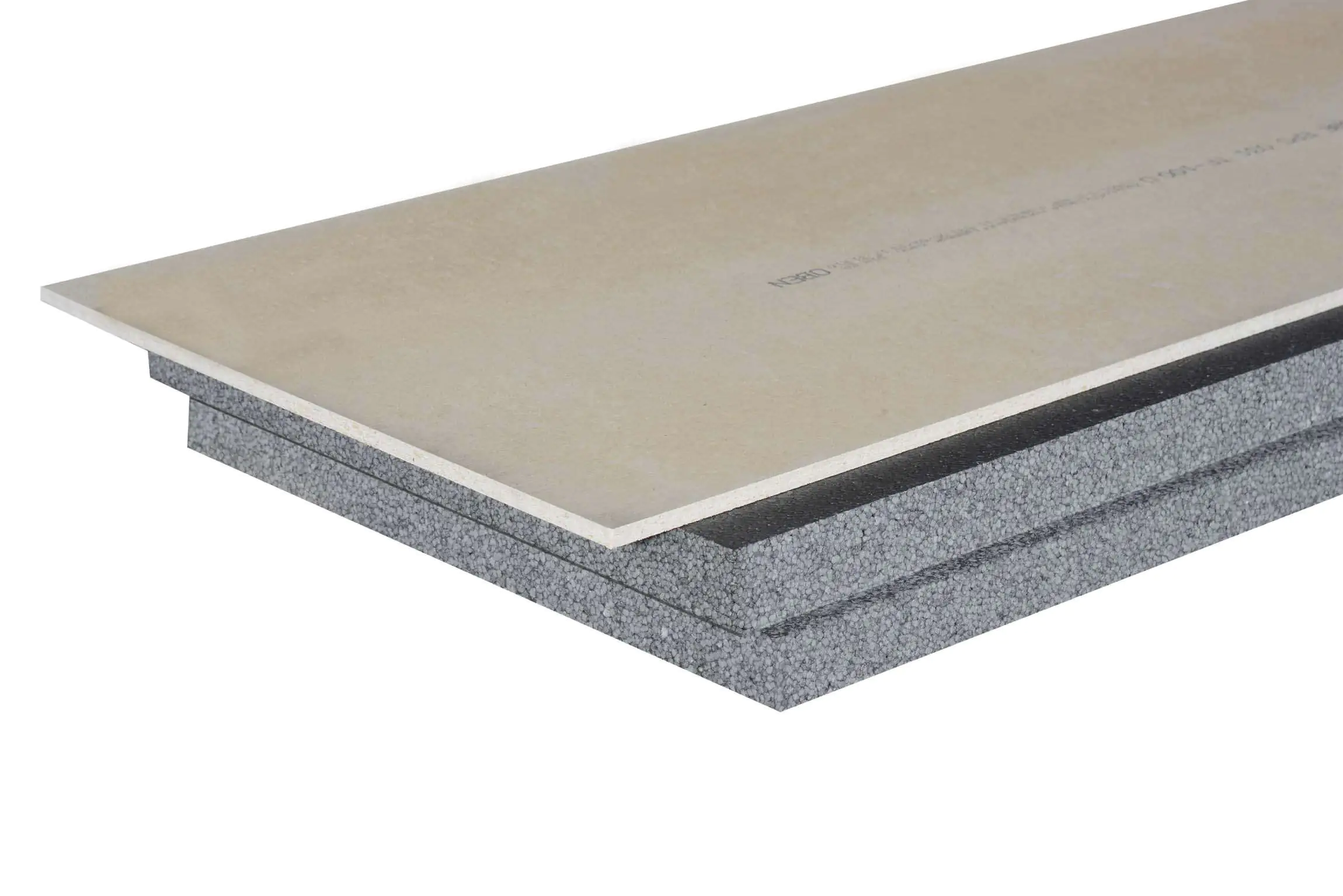 Rigidur Gipsfaser-Dachbodenelement 150 x 50 cm 100 mm mit EPS-Kaschierung