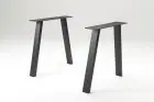 Tisch-Set "Live Edge" Akazie 200 x 90 cm x 38 mm inkl. Tischbeine U-Form