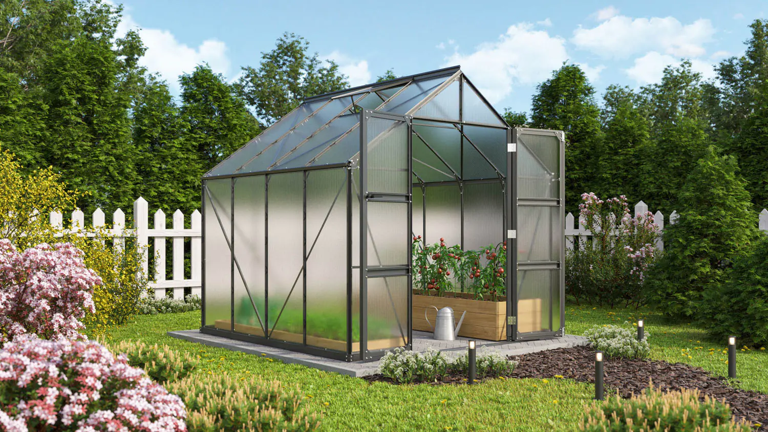 Vitavia Gewächshaus Domus 6700 257 x 261 cm 6 mm HPK