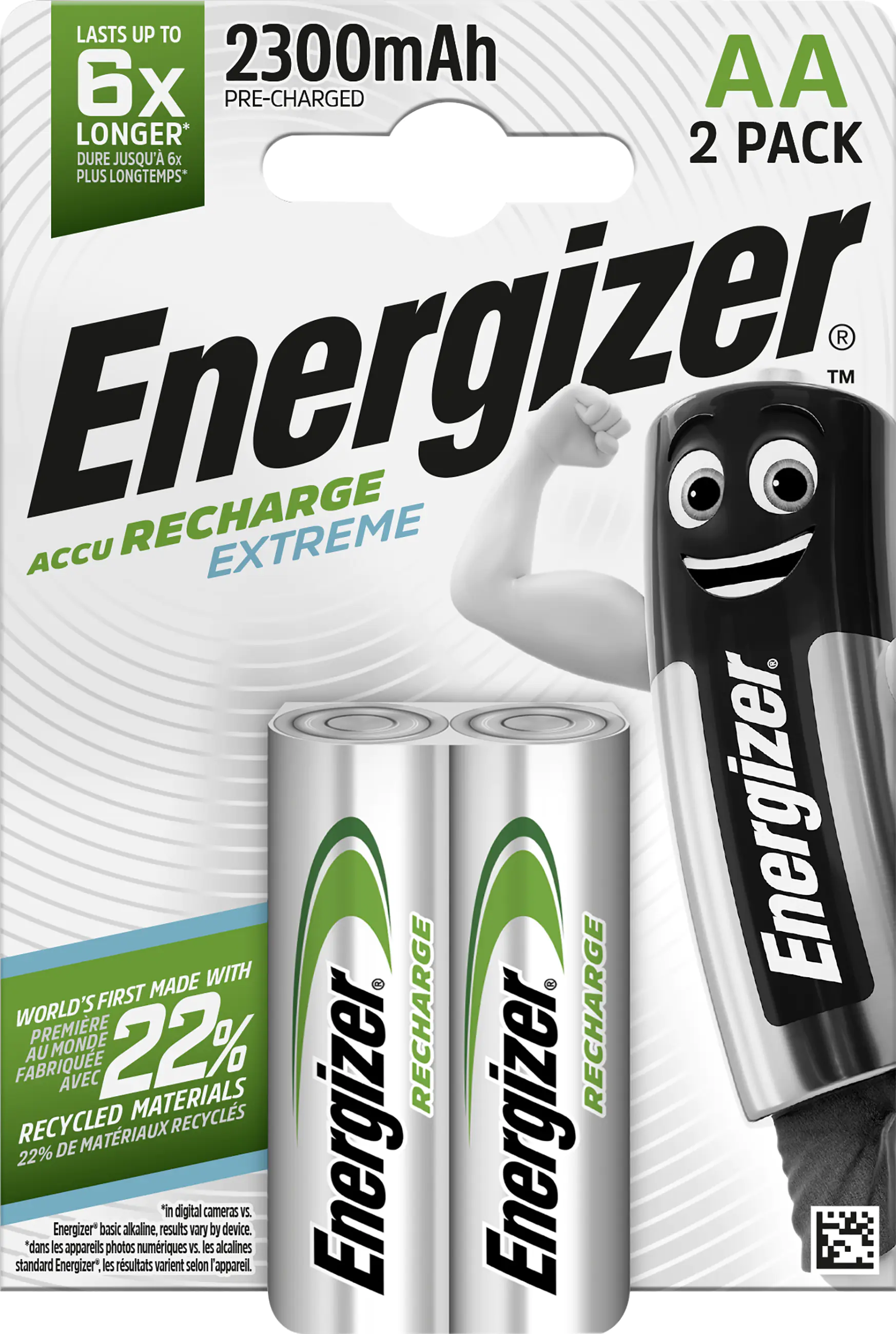 Energizer NiMH Akku Extreme Mignon AA 2.300 mAh 2er Pack