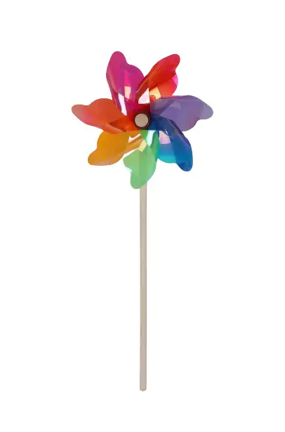TrendLine Windmühle Kunststoff 48 cm mehrfarbig