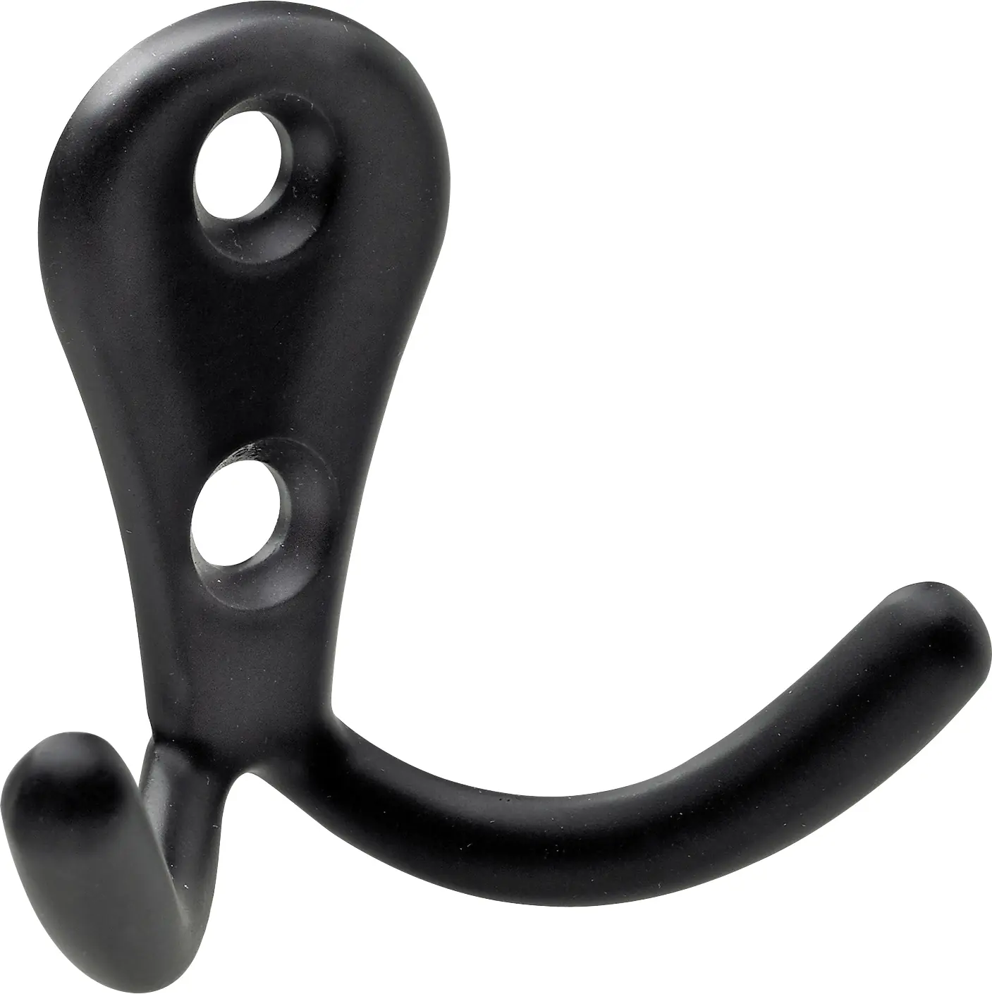 Hettich Mantelhaken 4,4 x 5,4 x 2,4 cm Zinkdruckguss schwarz - 1 Stück