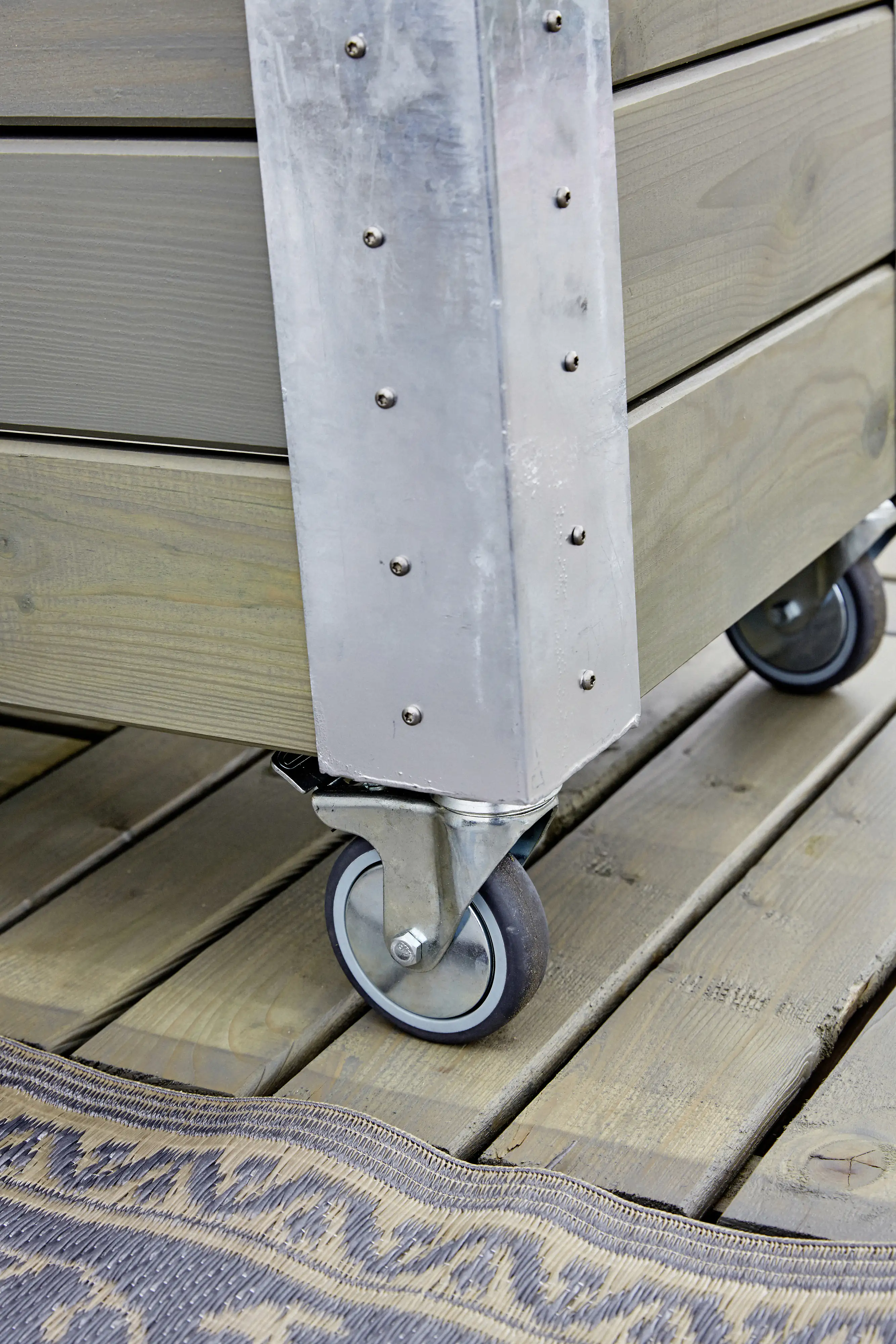 Plus Räder für Cubic Blumenkasten Räder Ø100 mm (4 Stck.) Verzinkt