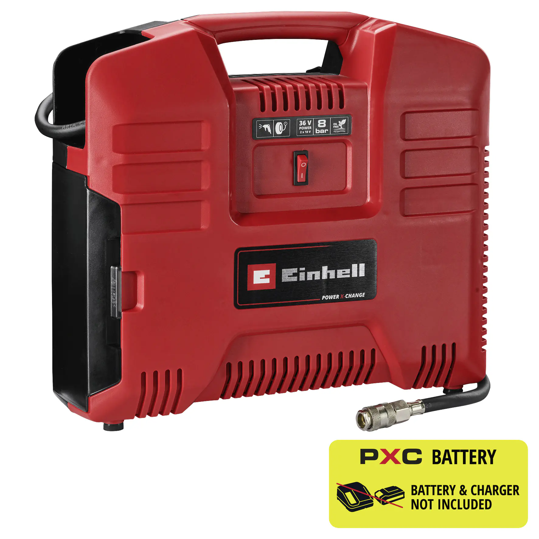 Einhell Expert Akku-Koffer-Kompressor TE-AC 36/8 Li OF Solo 36 V