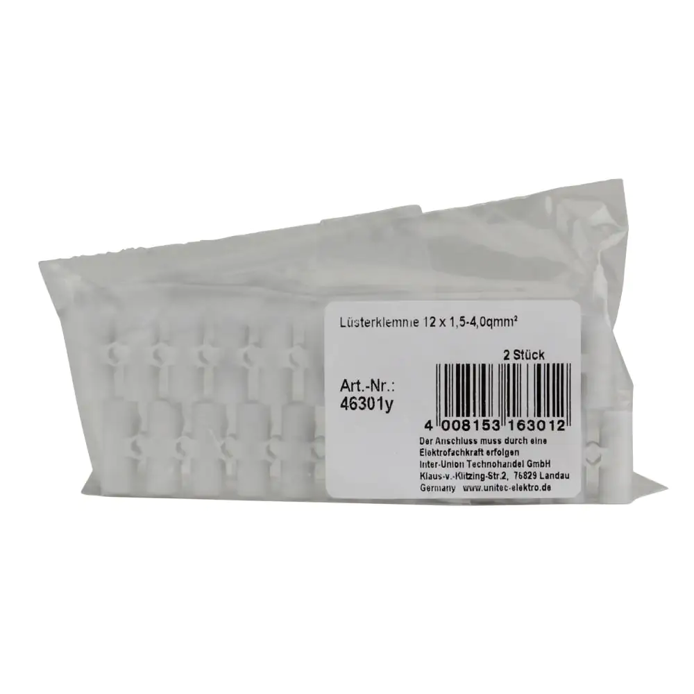 Lüsterklemme 12p VDE 1,0-4,0mm² 2x