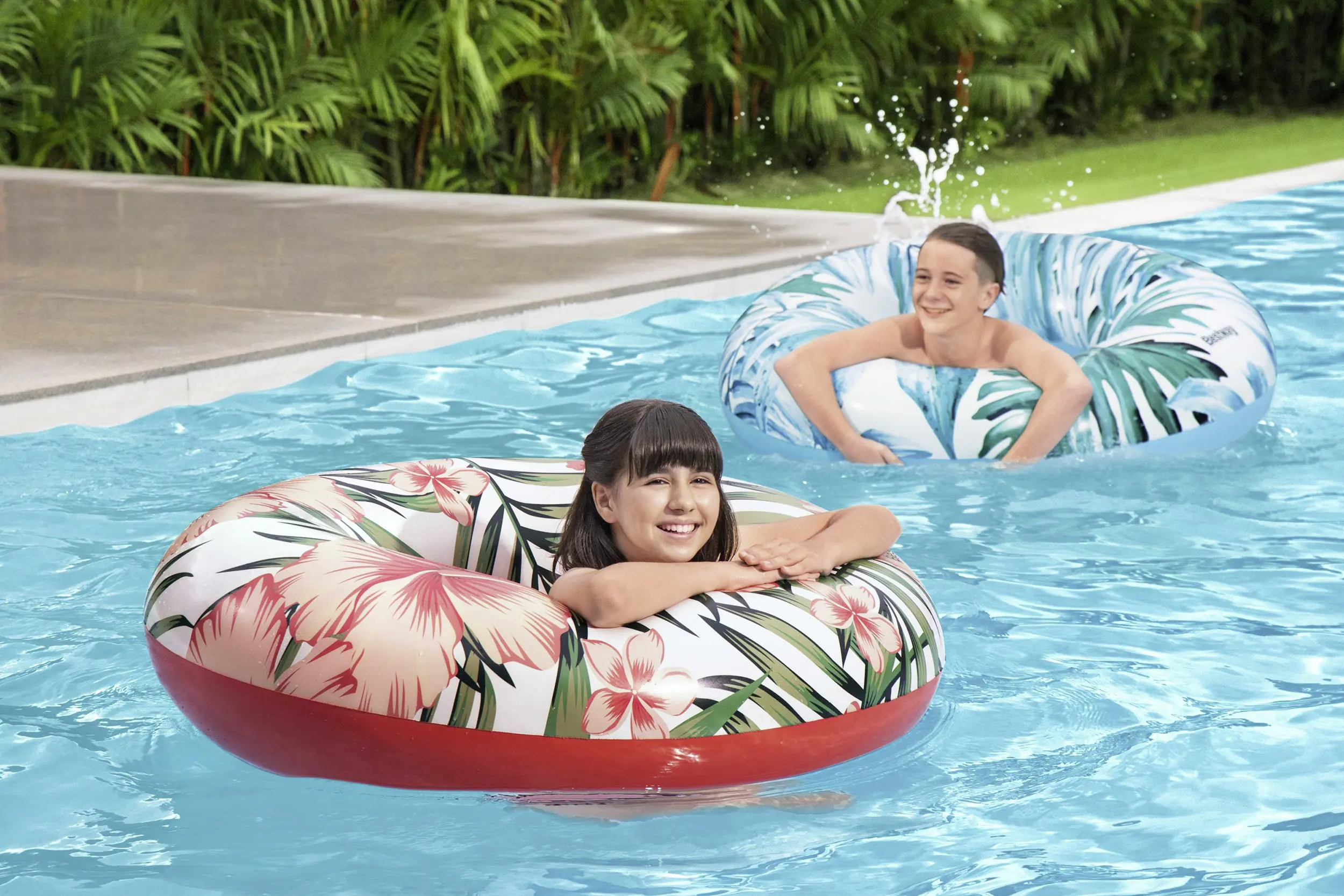 Bestway Schwimmring Tropical Palms Ø 119 cm 2-fach sortiert
