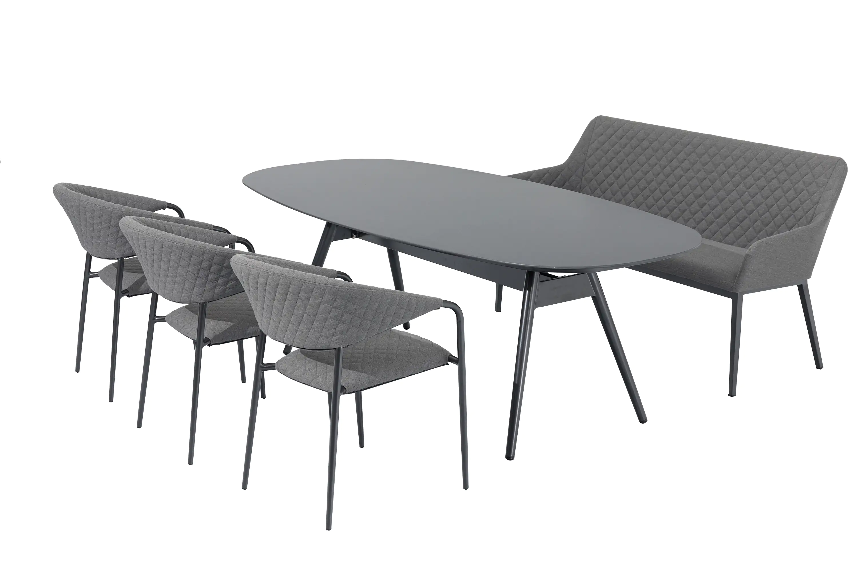 Primaster Stapelsessel Calvo mit wetterfestem Bezug grau