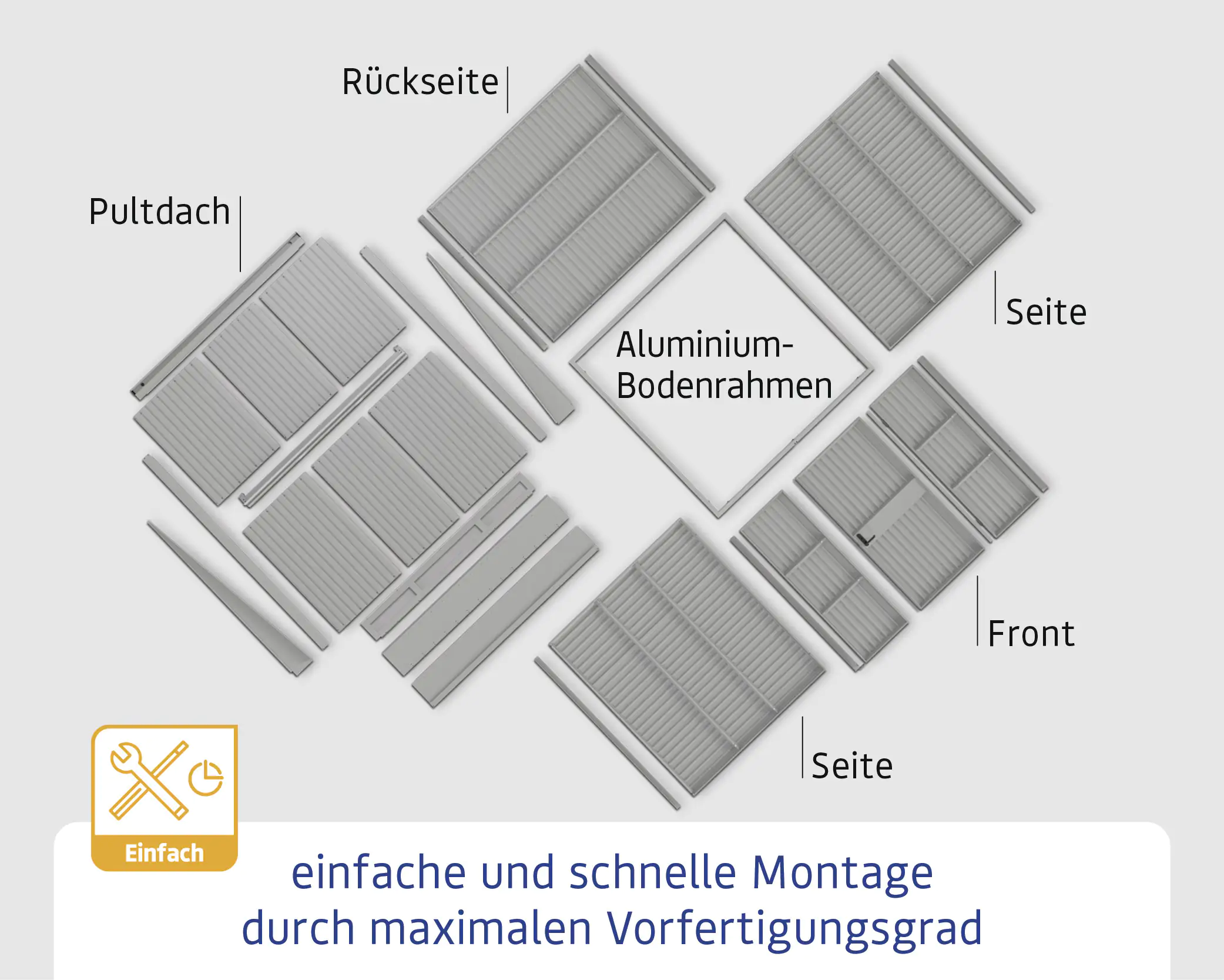 EcoStar Gerätehaus Elegant-P Typ 2 purpurrot 247,9 x 283,4 x 232,3 cm