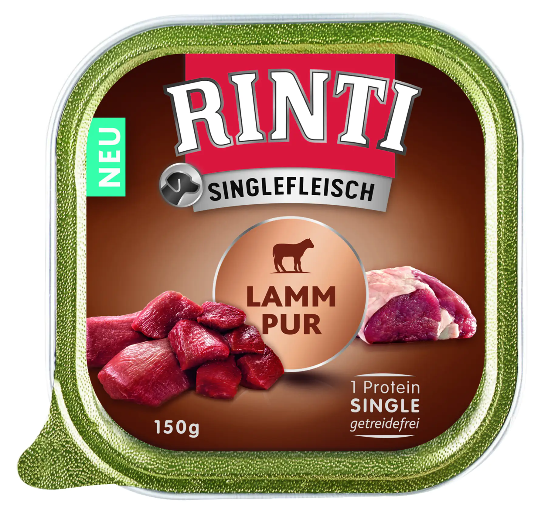 Rinti Singlefleisch Hundenassfutter Adult getreidefrei 150 g Lamm
