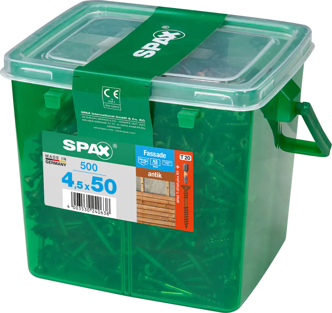 Spax Fassadenschrauben 4.5 x 50 mm TX 20 - 500 Stk.
