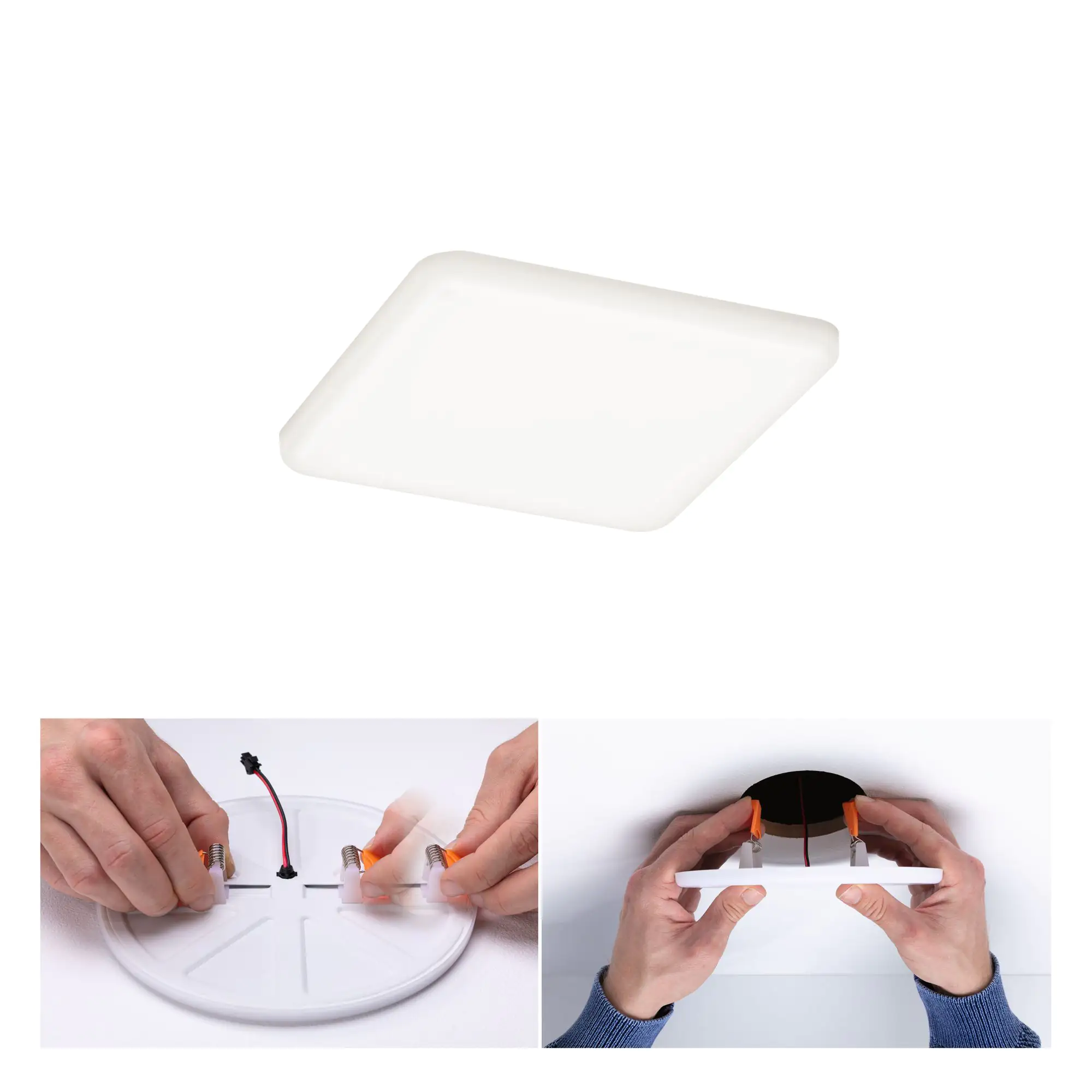 Paulmann Einbauleuchte LED Veluna Varifit eckig 12,5 cm 8,5 W satin