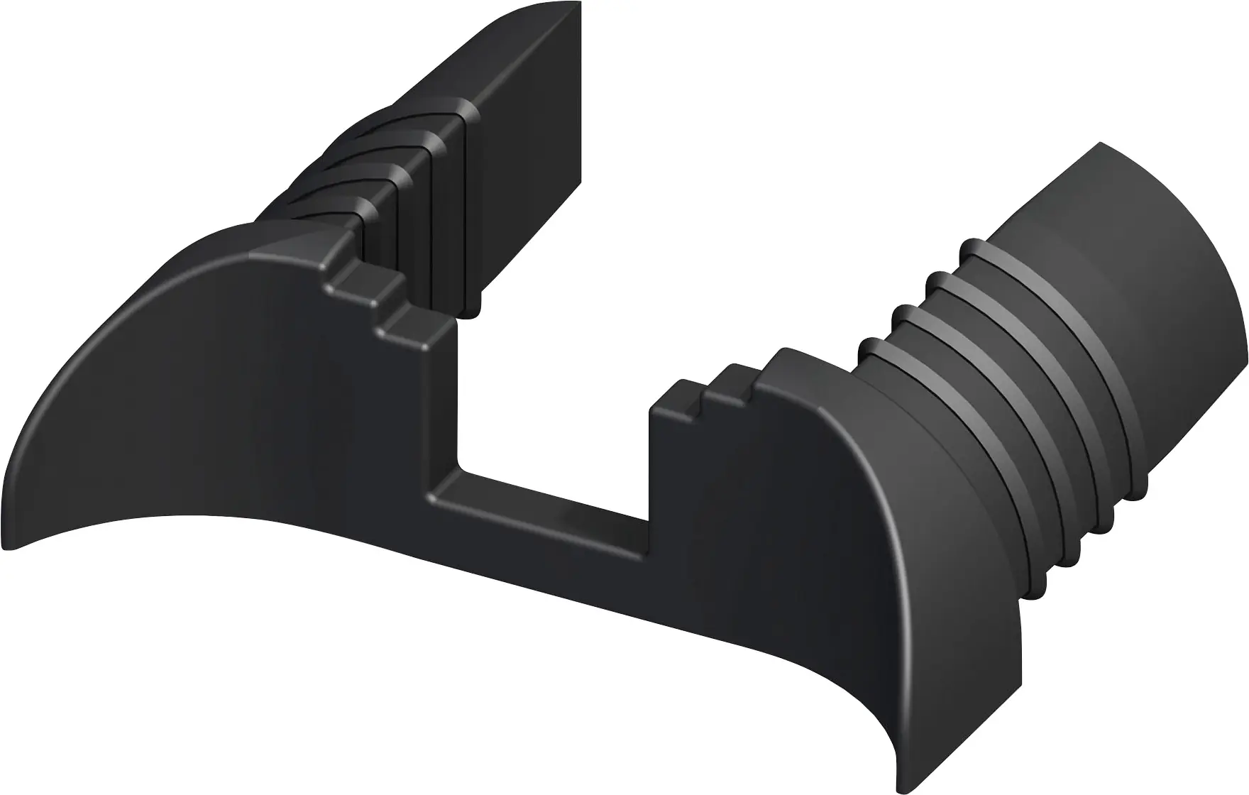 coaxis®-Verbindungskappe, schmal 35.5 x 11 x 9.5 mm (Kunststoff) schwarz