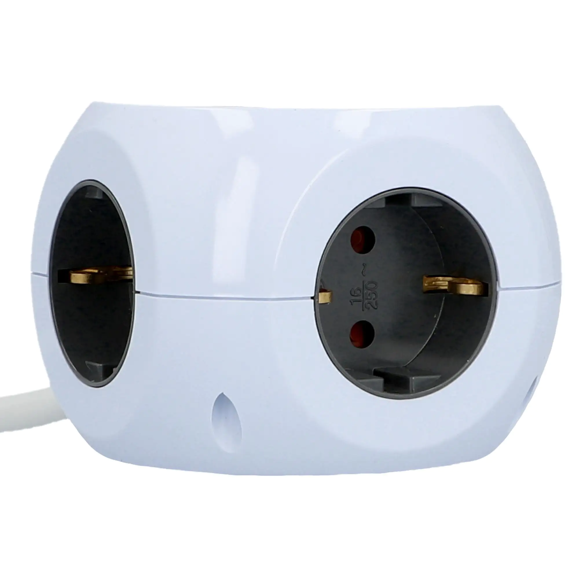 Steckdosen Würfel induktives Laden & USB  A+C, 1,4 m, weiß