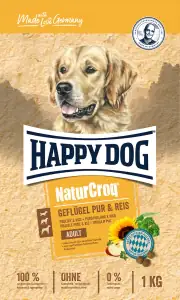 Happy Dog NaturCroq Hundetrockenfutter Adult 1 kg Geflügel & Reis