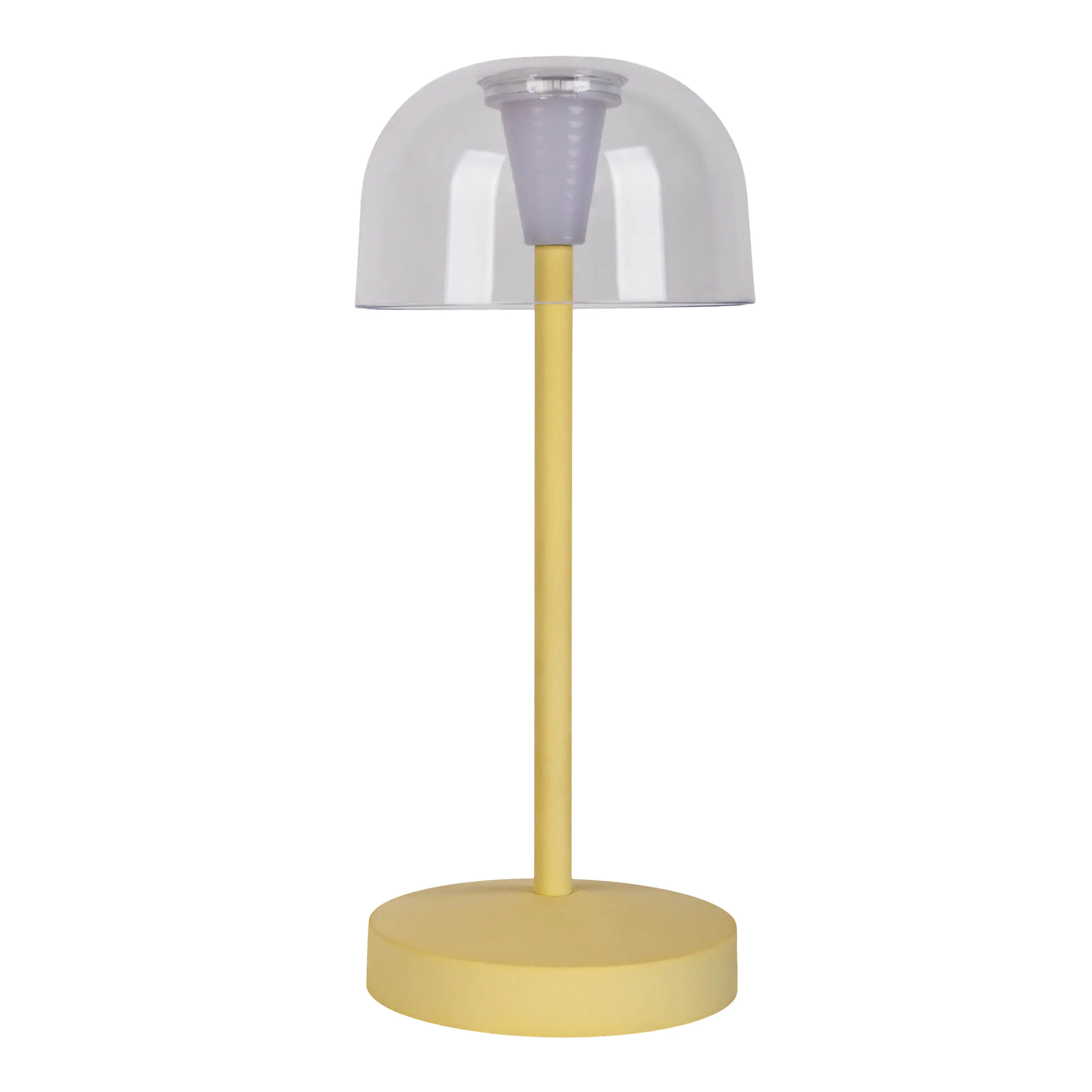 Light & More LED Akku-Tischleuchte Gomba gelb dimmbar