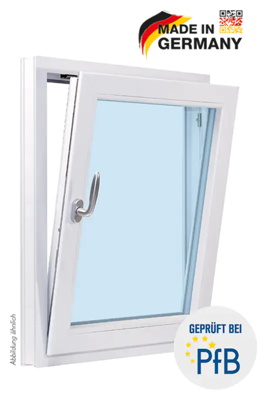Meeth Fenster 85 x 120 cm DIN rechts 1 flügelig Dreh-Kipp weiß