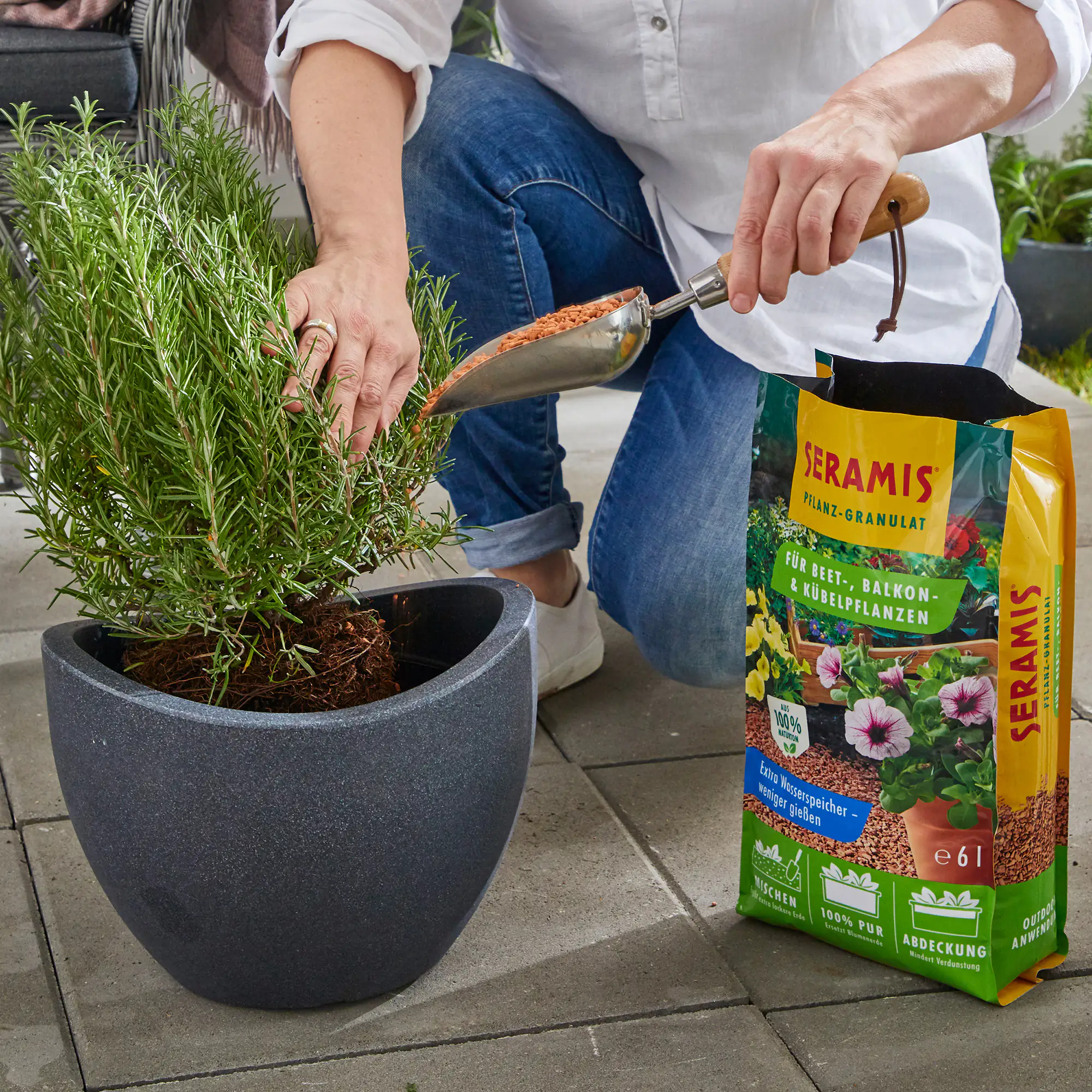 Seramis Pflanz-Granulat für Beet-, Balkon- & Kübelpflanzen 6 l