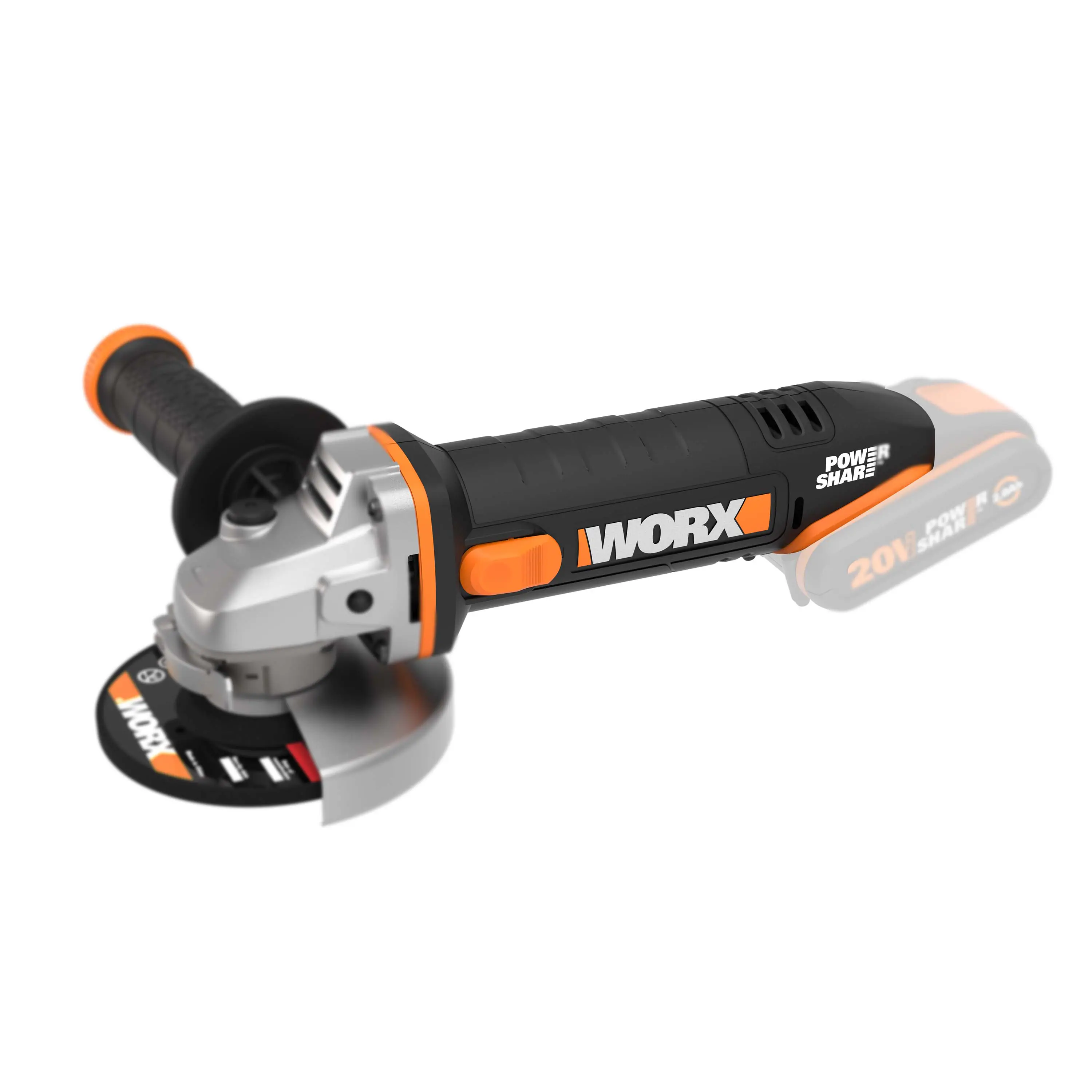 Worx Akku-Winkelschleifer WX800.9 20 V Solo