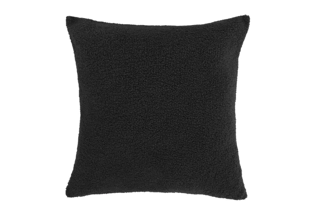 Sehlbach Kissen Boucle uni schwarz 45 x 45 cm