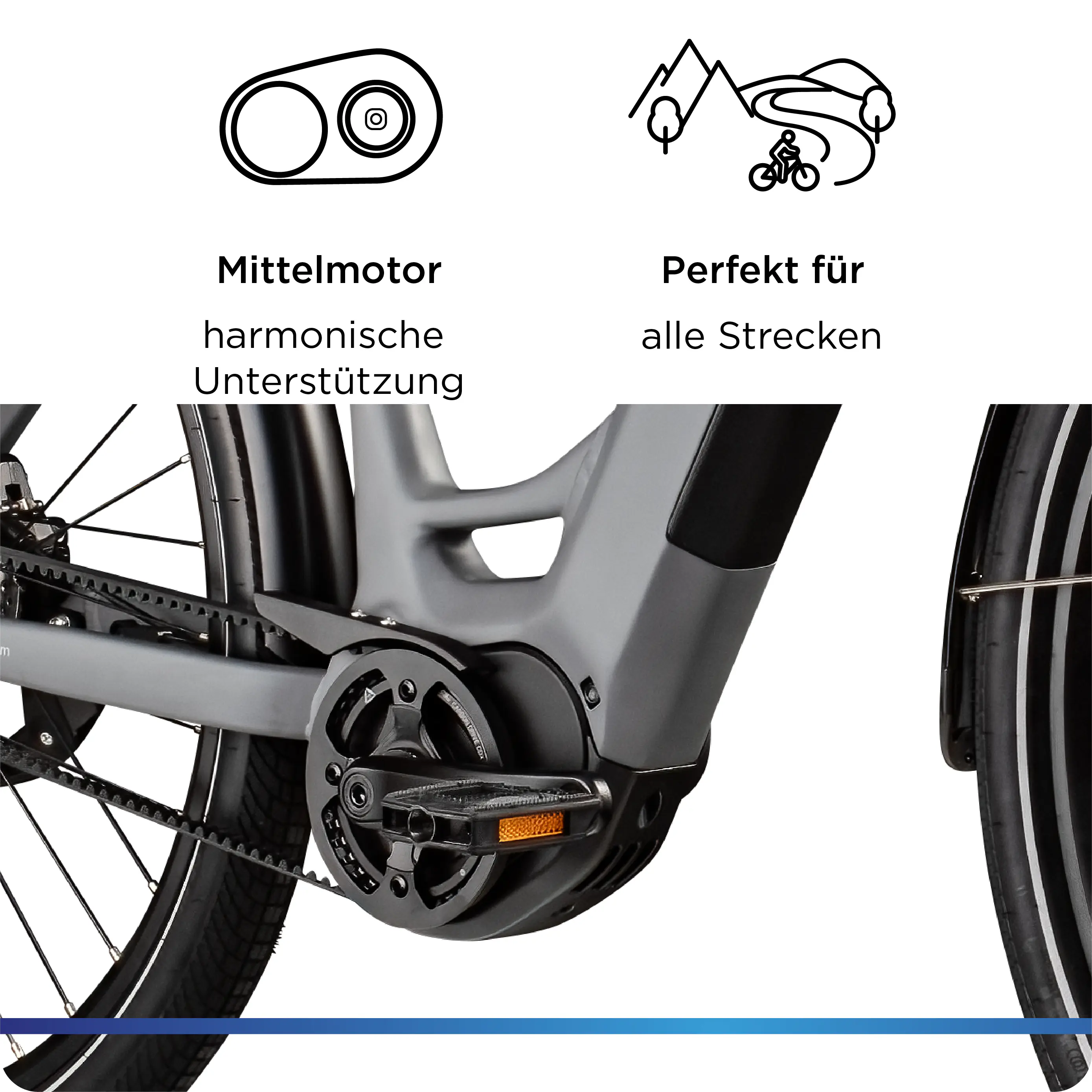 Zündapp E-Bike Trekking X850 Pro 29 Zoll 5-Gang 550 Wh grau