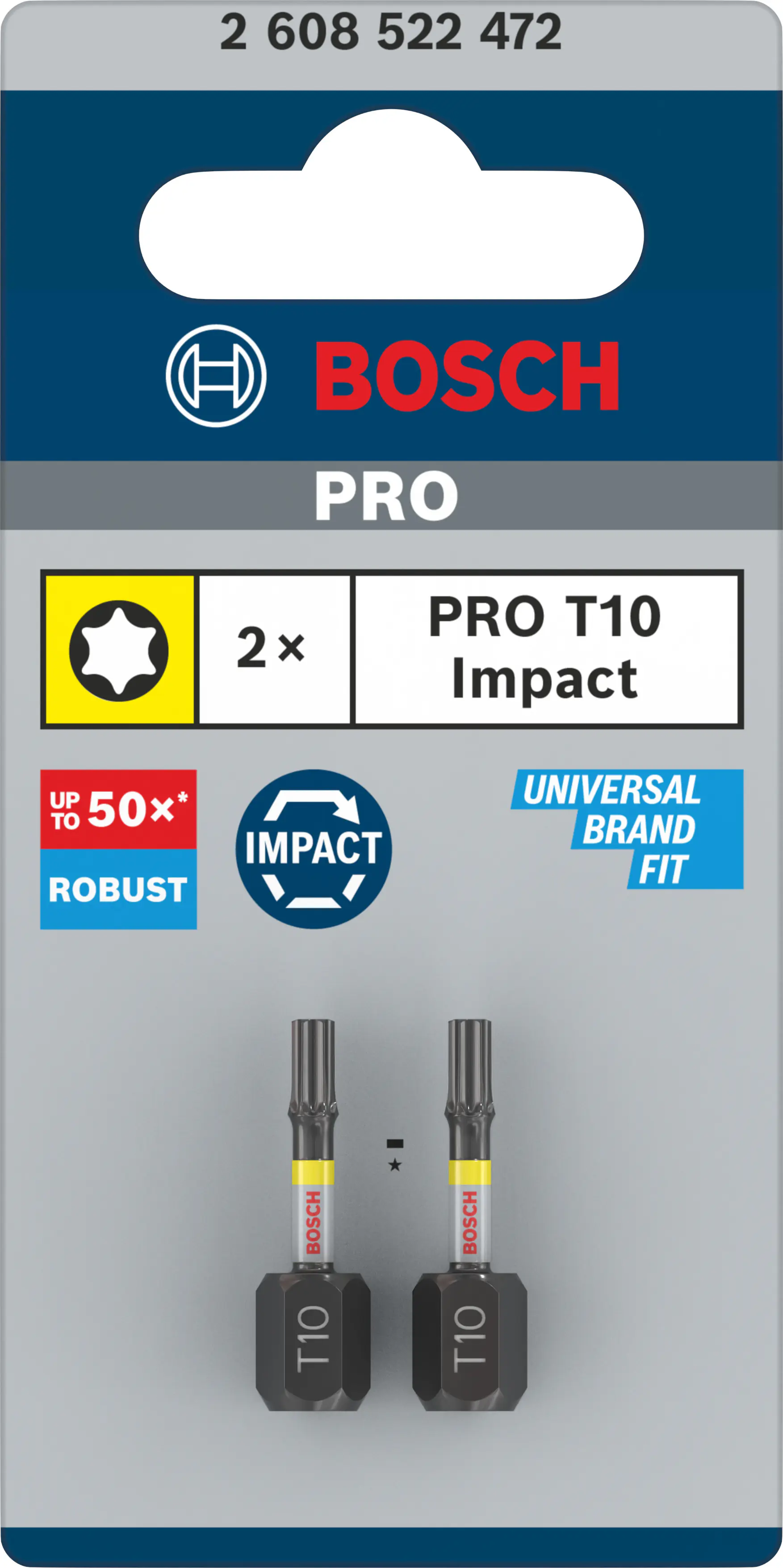 Bosch PRO Impact Bit T10 25 mm 2-teilig