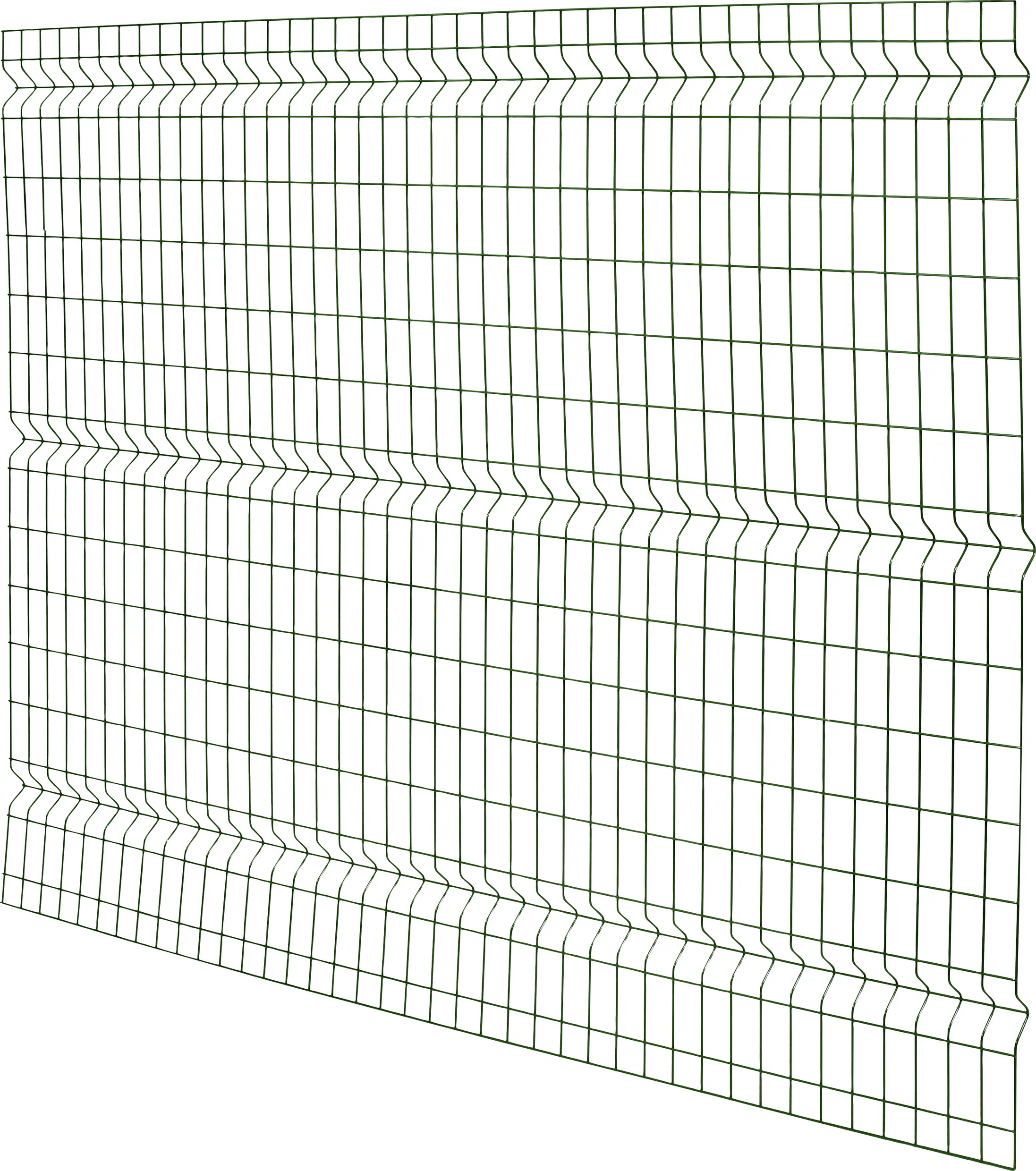 Floraworld Einstabmatten-Zaun Standard 3D 200 x 150 cm moosgrün