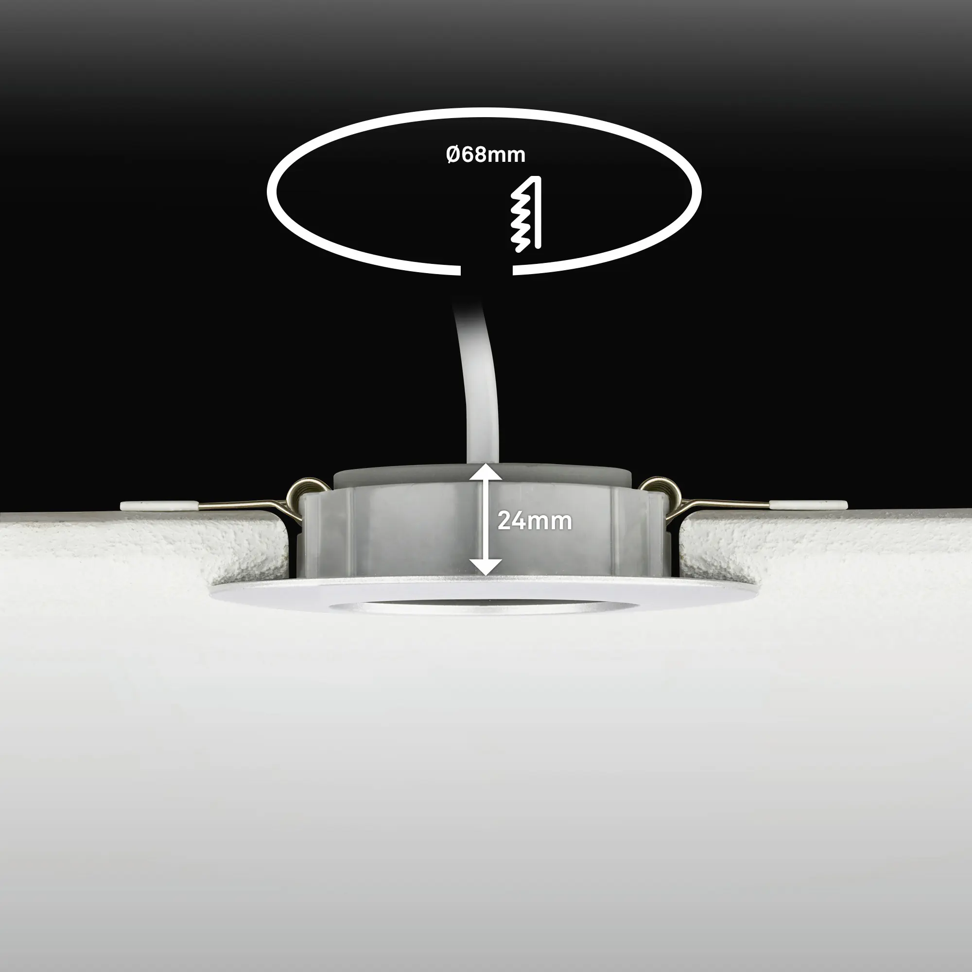 Briloner LED Einbauleuchten Dimara Ø 9 x 2,4 cm warmweiß/neutralweiß chrom dimmbar 3er-Set